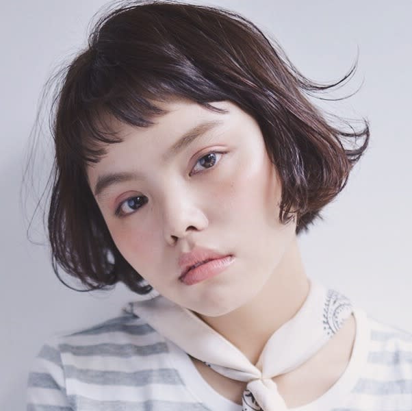 enne  hair&organic【エンネ ヘアーアンドオーガニック】のスタイル紹介。エアリーミニボブ