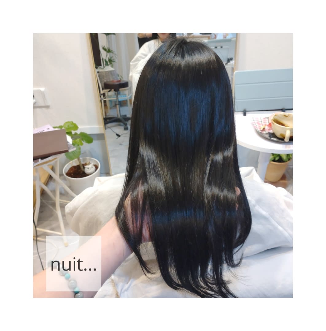 hair  and  eyelash    nuit...【ヘアアンドアイラッシュ  ニュイ】のスタイル紹介。艶髪トリートメント