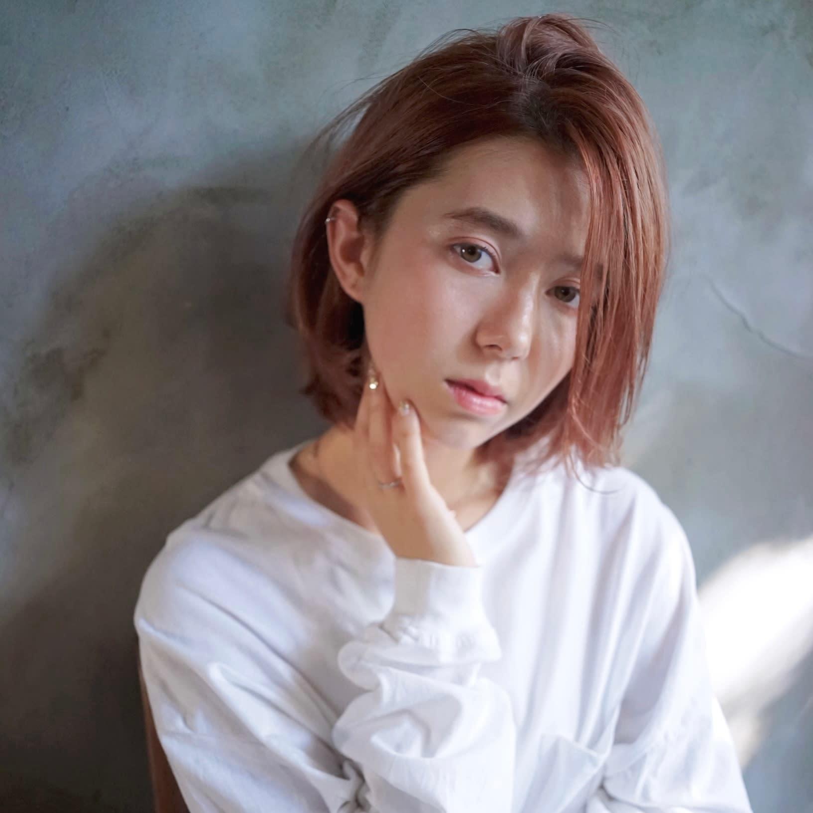 enne  hair&organic【エンネ ヘアーアンドオーガニック】のスタイル紹介。かきあげニュアンスボブ