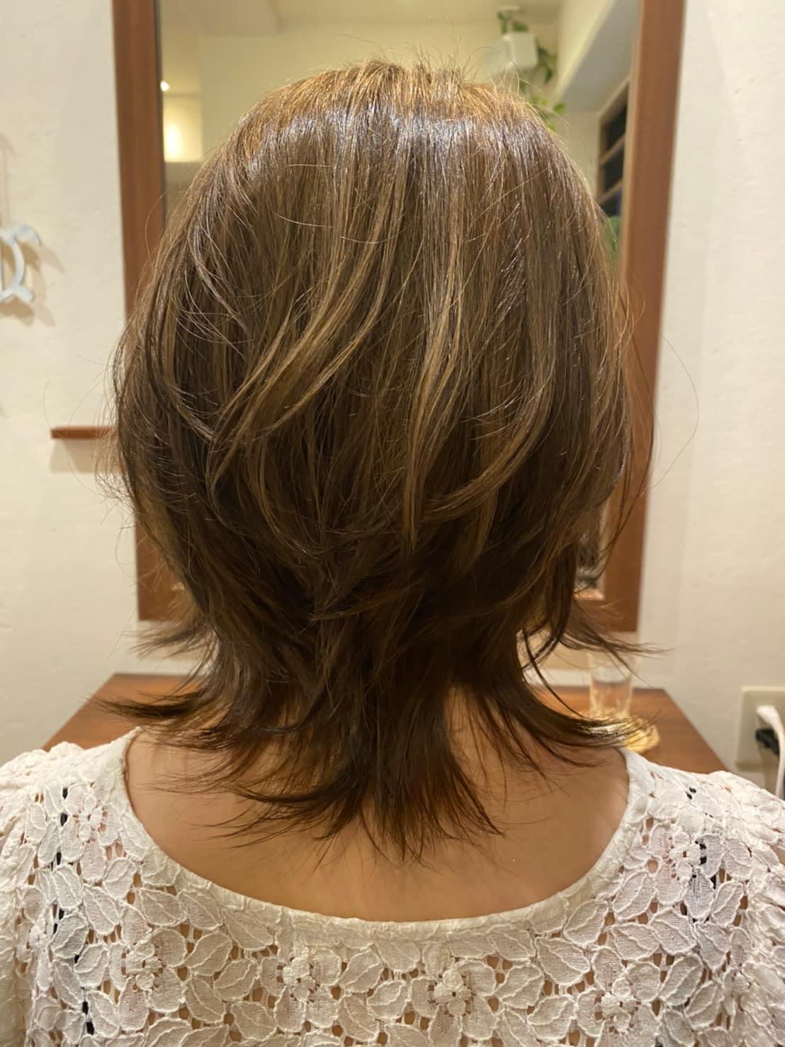 Raddium hair design re origo【ラディウムヘアーデザイン リ オリゴ】のスタイル紹介。ナチュラルウルフ