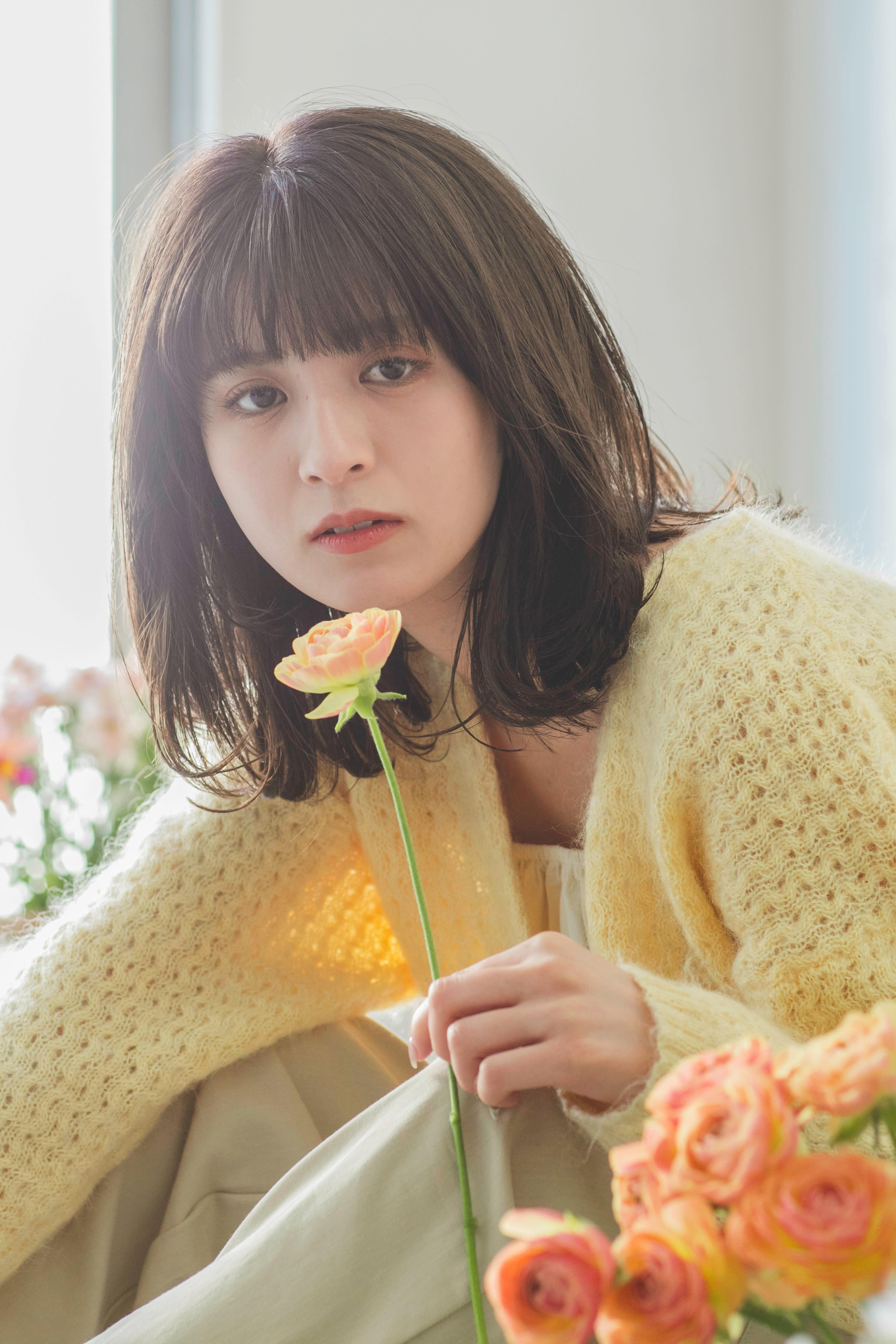 【花屋併設の美容院】mallow eve【マロウ イヴ】【ハナヤヘイセツノビヨウインマロウイヴ】のスタイル紹介。【花屋併設の美容院】mallow eve×ロング