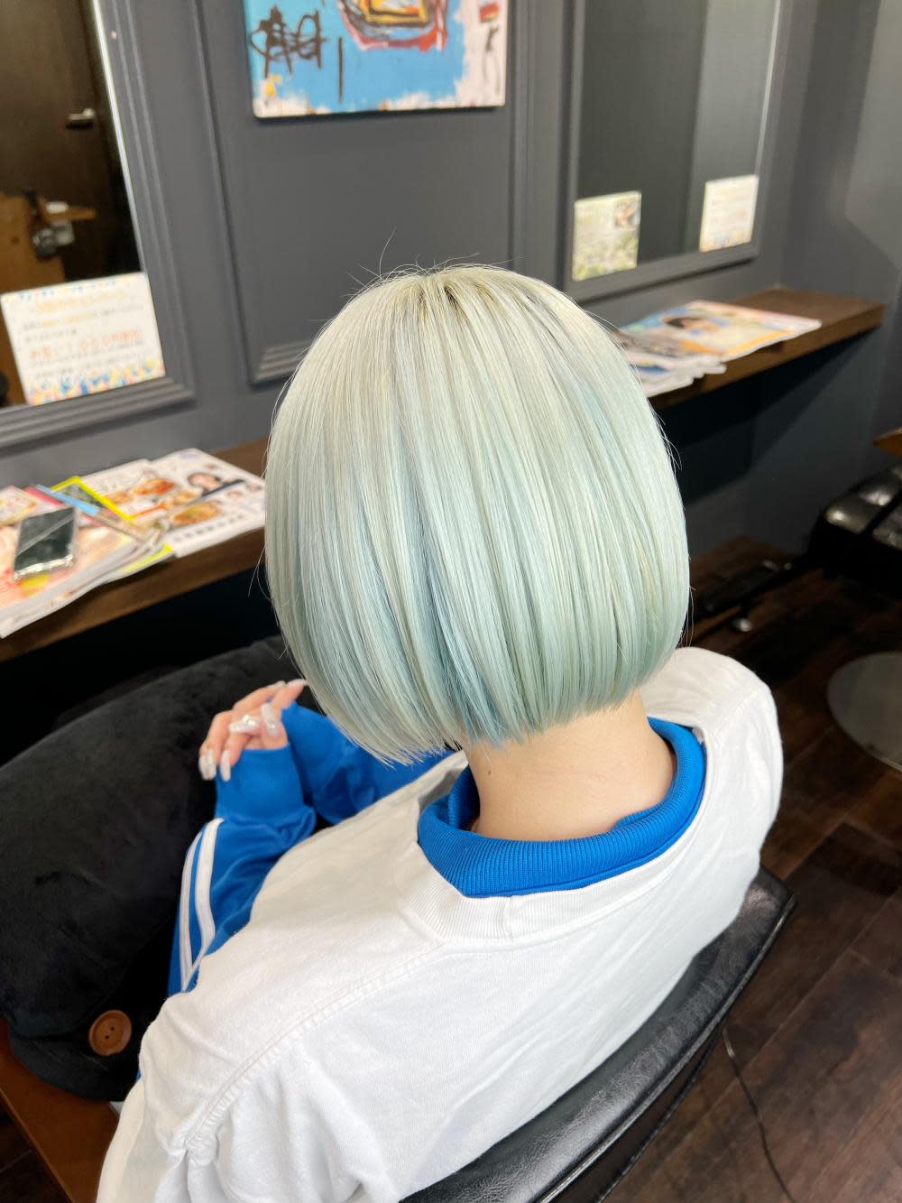 Love&Hair Breit 関目【ラブアンドヘアー ブライト セキメ】のスタイル紹介。【ハイトーン×ボブ】