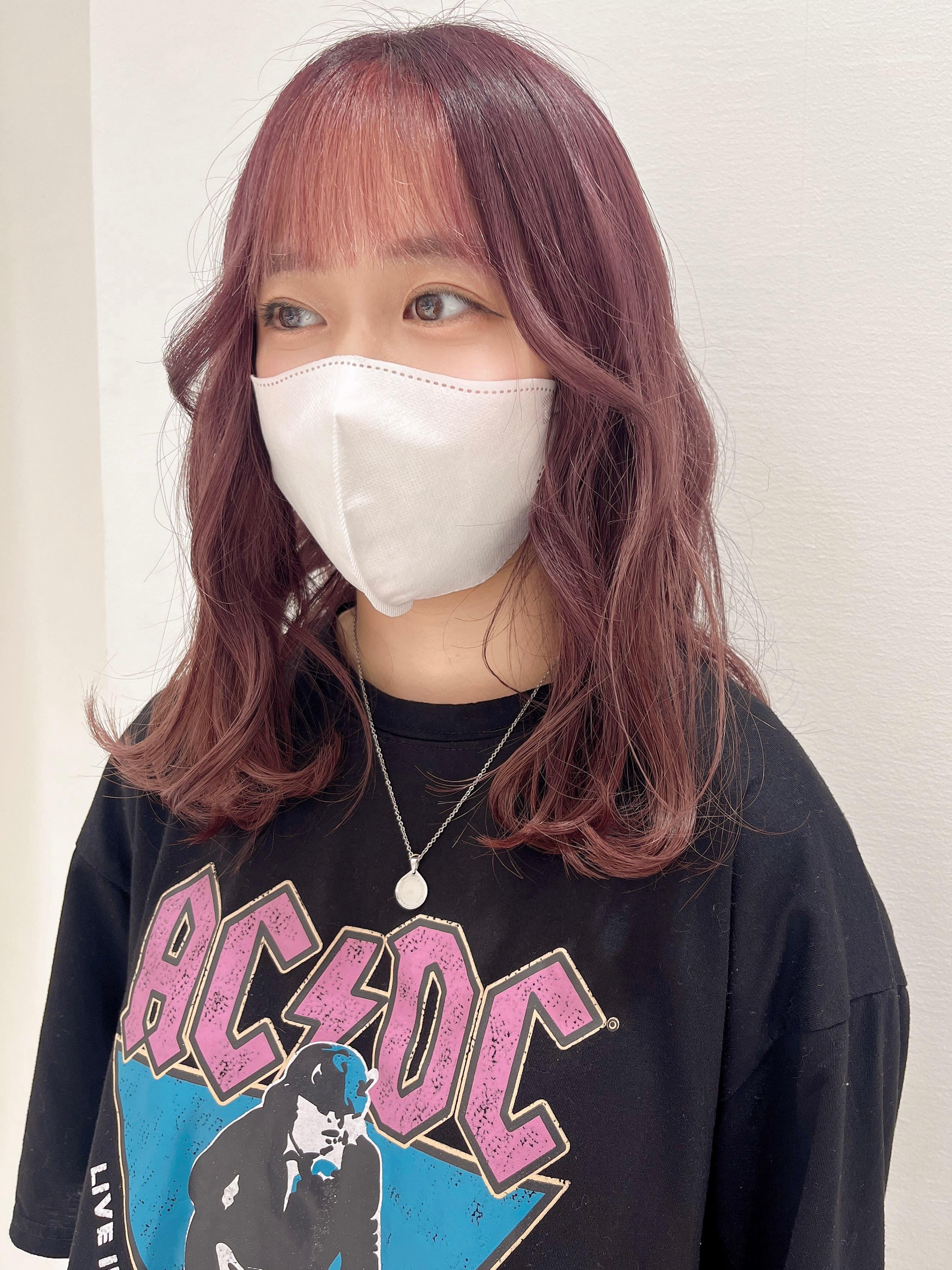 tip・top 清瀬店【チップタップ キヨセテン】のスタイル紹介。前髪インナーピンクヘア