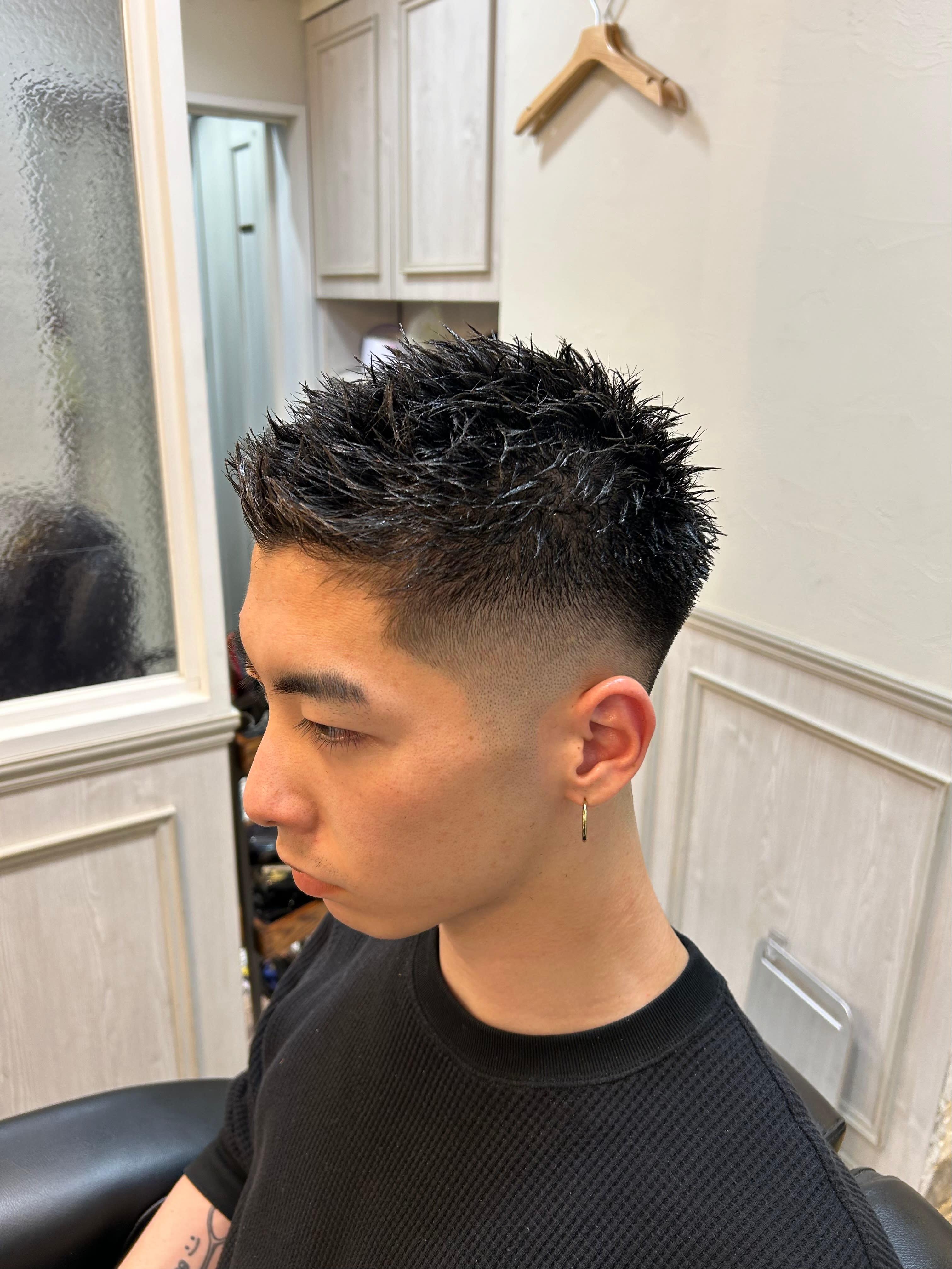 Million Bucks barber shop 上野【ミリオンバックスバーバーショップウエノ】のスタイル紹介。スパイキーベリーショート