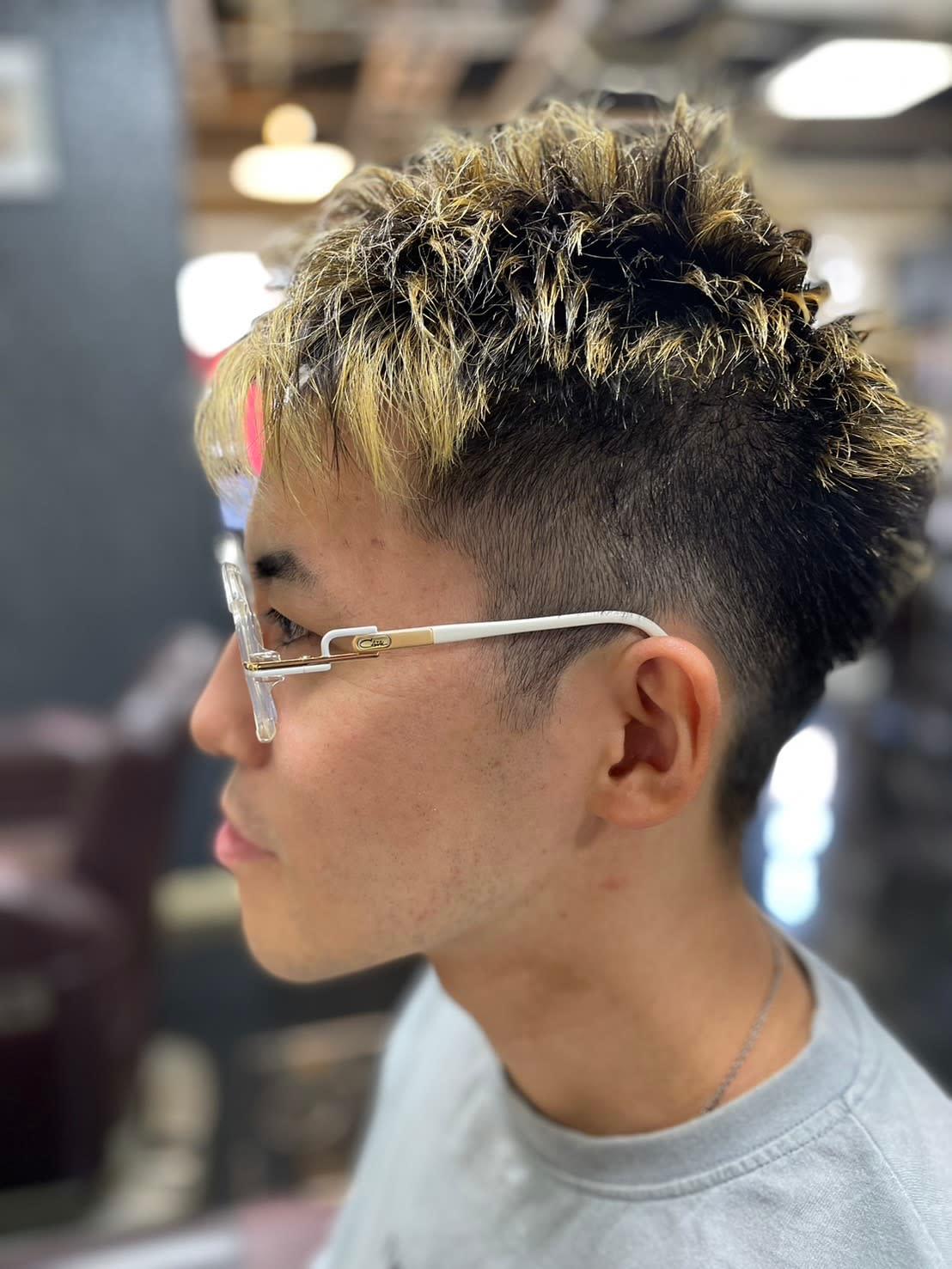 T's GALLERY - for men's -【ティーズギャラリー】のスタイル紹介。アシメショートinメッシュ