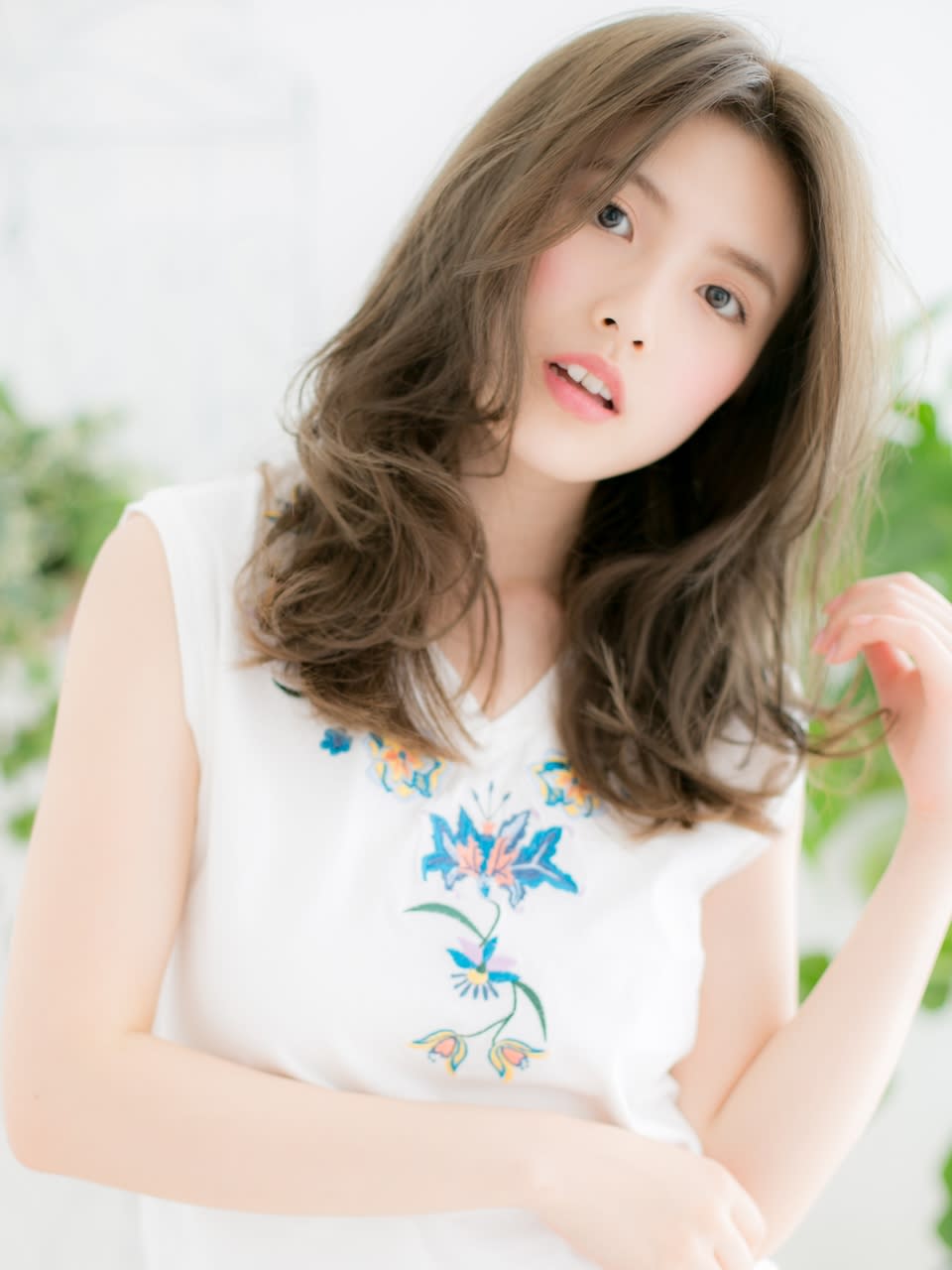 髪質改善カラーReana.豊洲 美容院【リアナ】【リアナ トヨス カミシツカイゼン】のスタイル紹介。オリーブベージュ☆韓国風ヨシンモリ