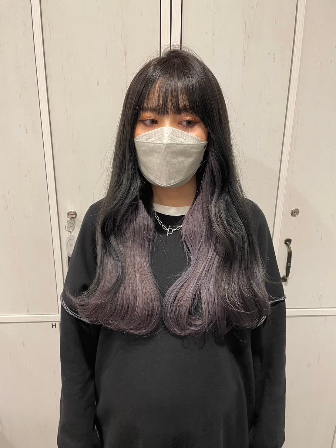 RiM rooming salon【リム】のスタイル紹介。パープルブラック/ハイトーンカラー/デザインカラー髪質改善