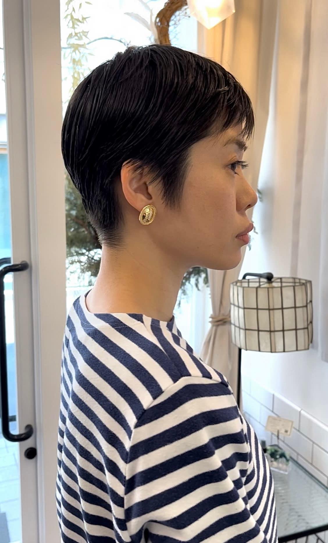 gem【ジェム】のスタイル紹介。マニッシュなベリーショートスタイル