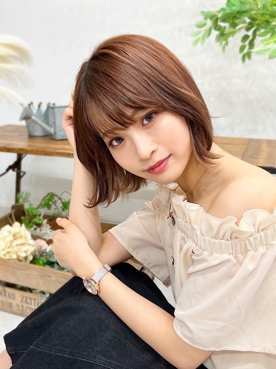 esu 天満店【エス テンマテン】のスタイル紹介。ガーリーボブスタイル