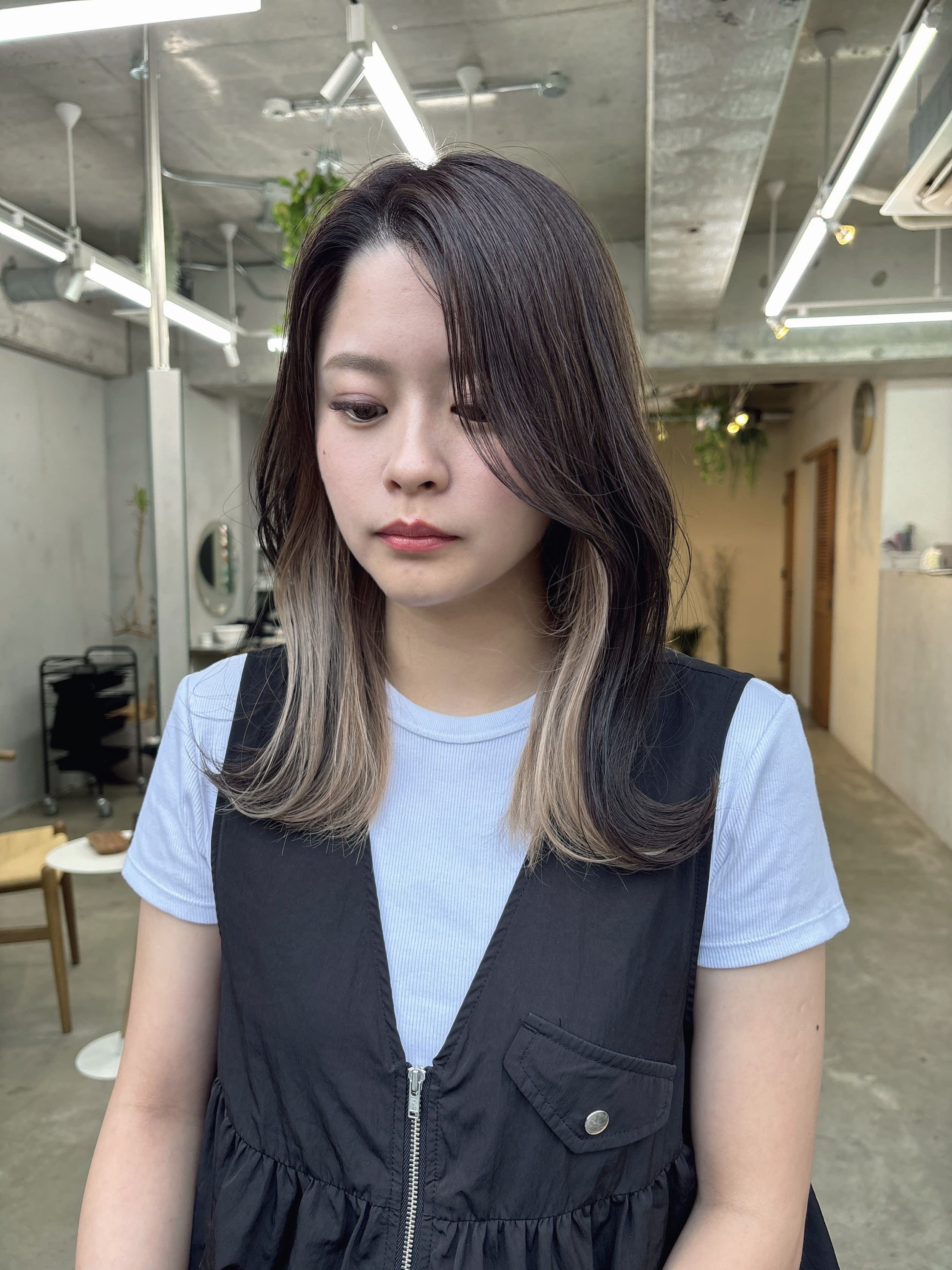 Knit【ニット】のスタイル紹介。Knit×インナーカラー