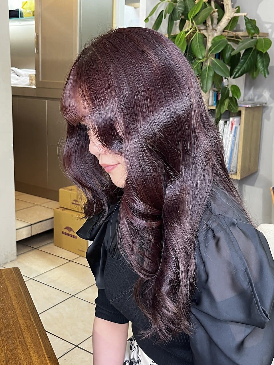 salon de bika【サロン ド ビカ】【サロン ド ビカ】のスタイル紹介。ブリーチなし艶感ピンクラベンダーカラー