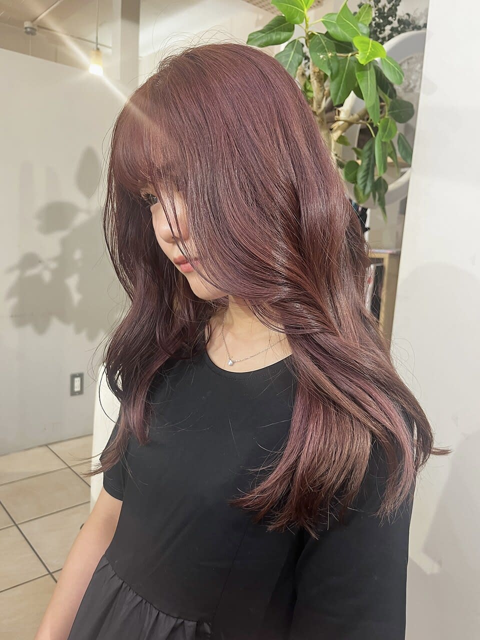 salon de bika【サロン ド ビカ】【サロン ド ビカ】のスタイル紹介。ピンクローズカラー×たぷっとレイヤー