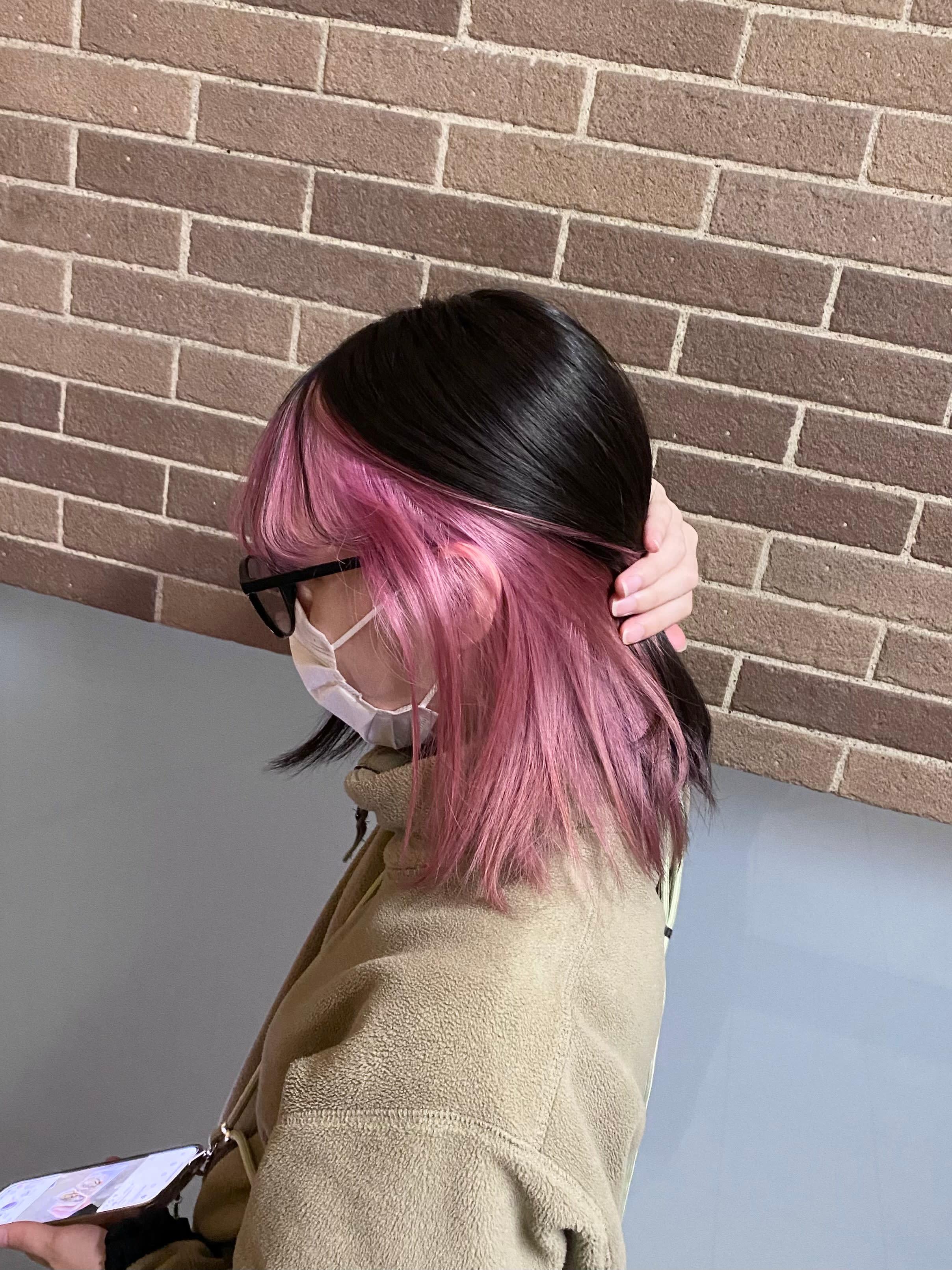 VIRGO【ウィルゴ】のスタイル紹介。ペールピンク/インナーカラー