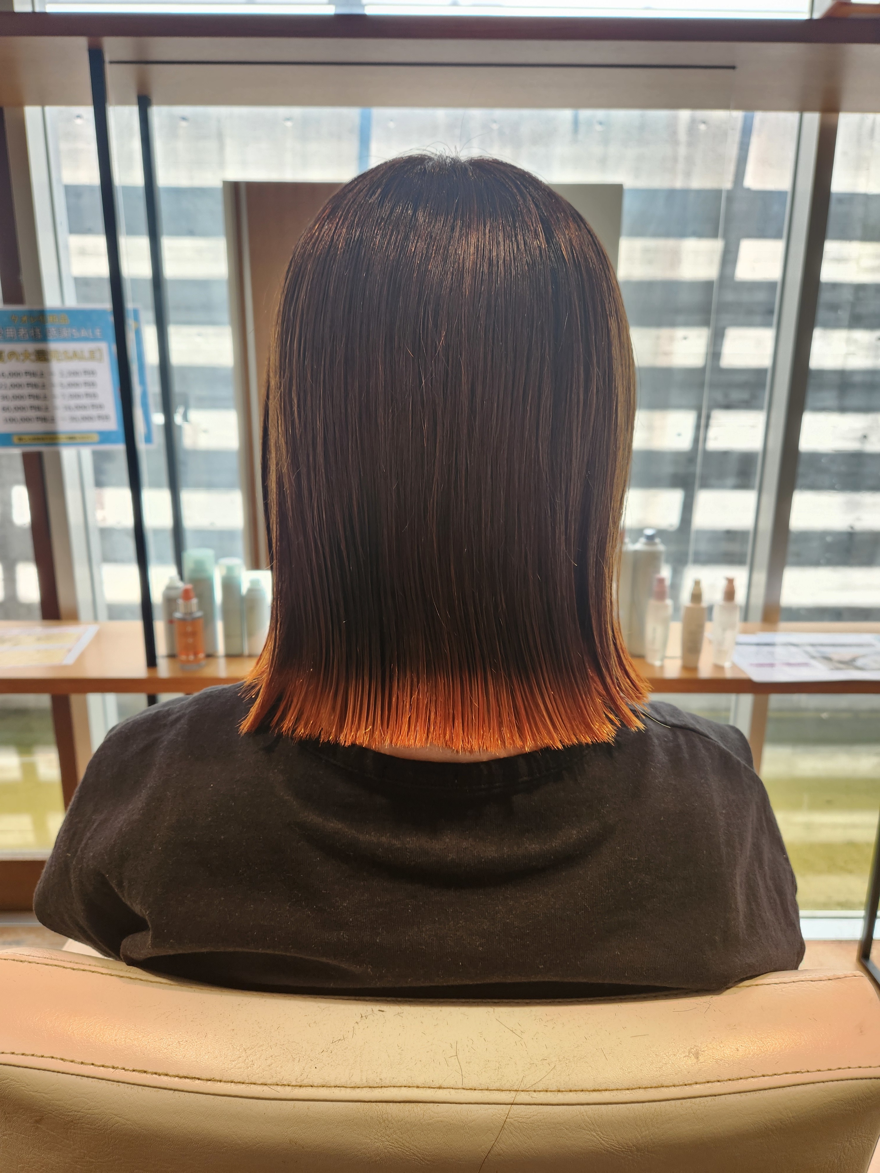 GOTTO eel【ゴット イール】のスタイル紹介。裾カラー☆オレンジ