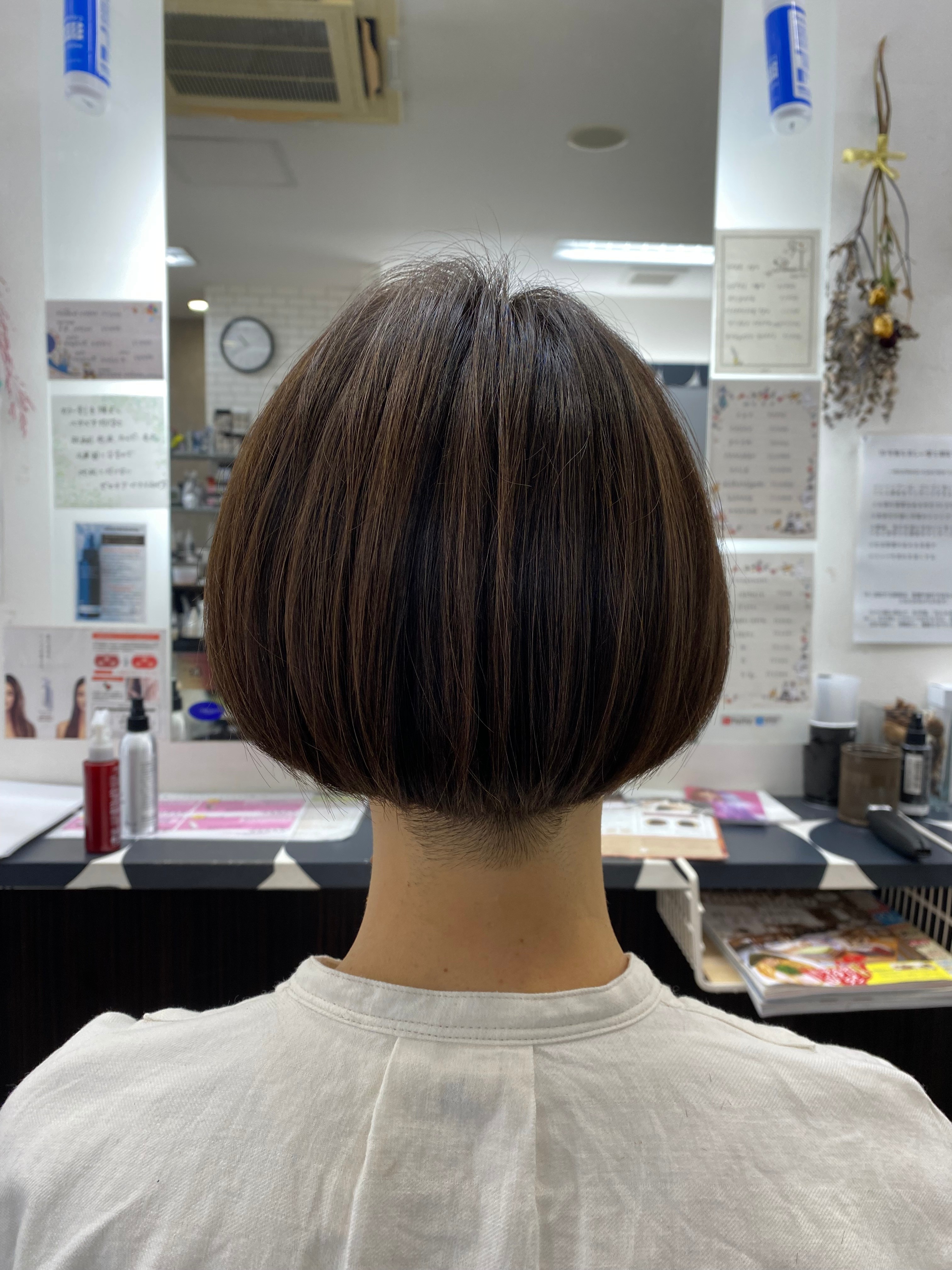 hair design Aura【ヘアデザインアウラ】のスタイル紹介。刈り上げ×ボブ