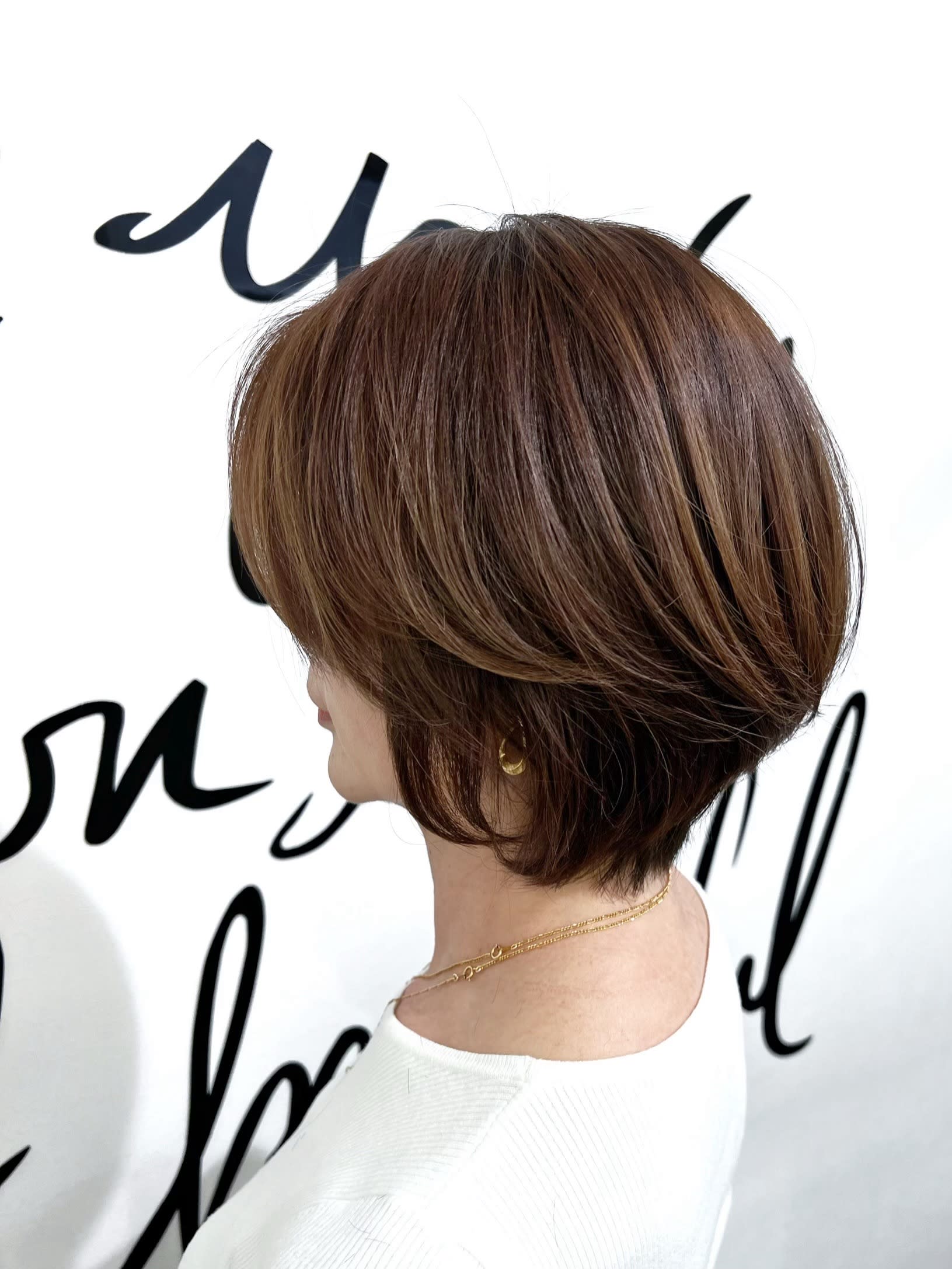 SUN恵比寿【サンエビス】のスタイル紹介。白髪染めを使わない白髪染め【ヌーディベージュ】