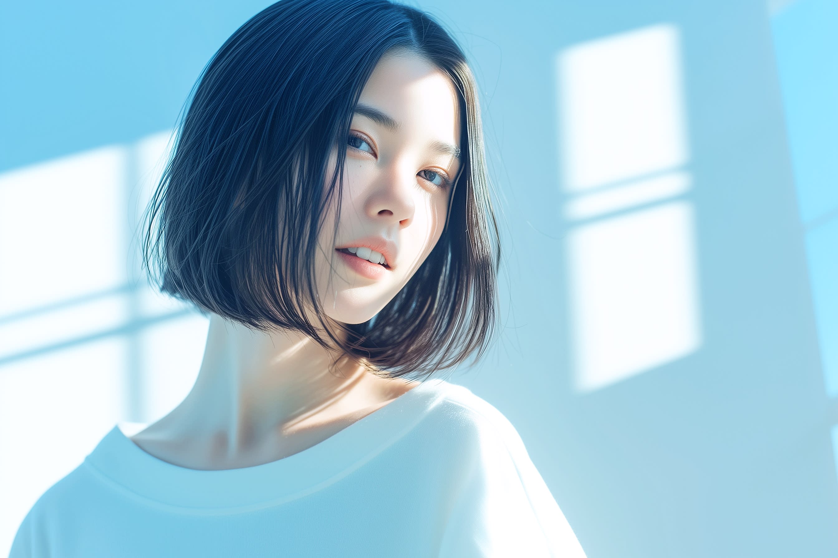 LAMMIN【ランミン】のスタイル紹介。切りっぱなしボブ