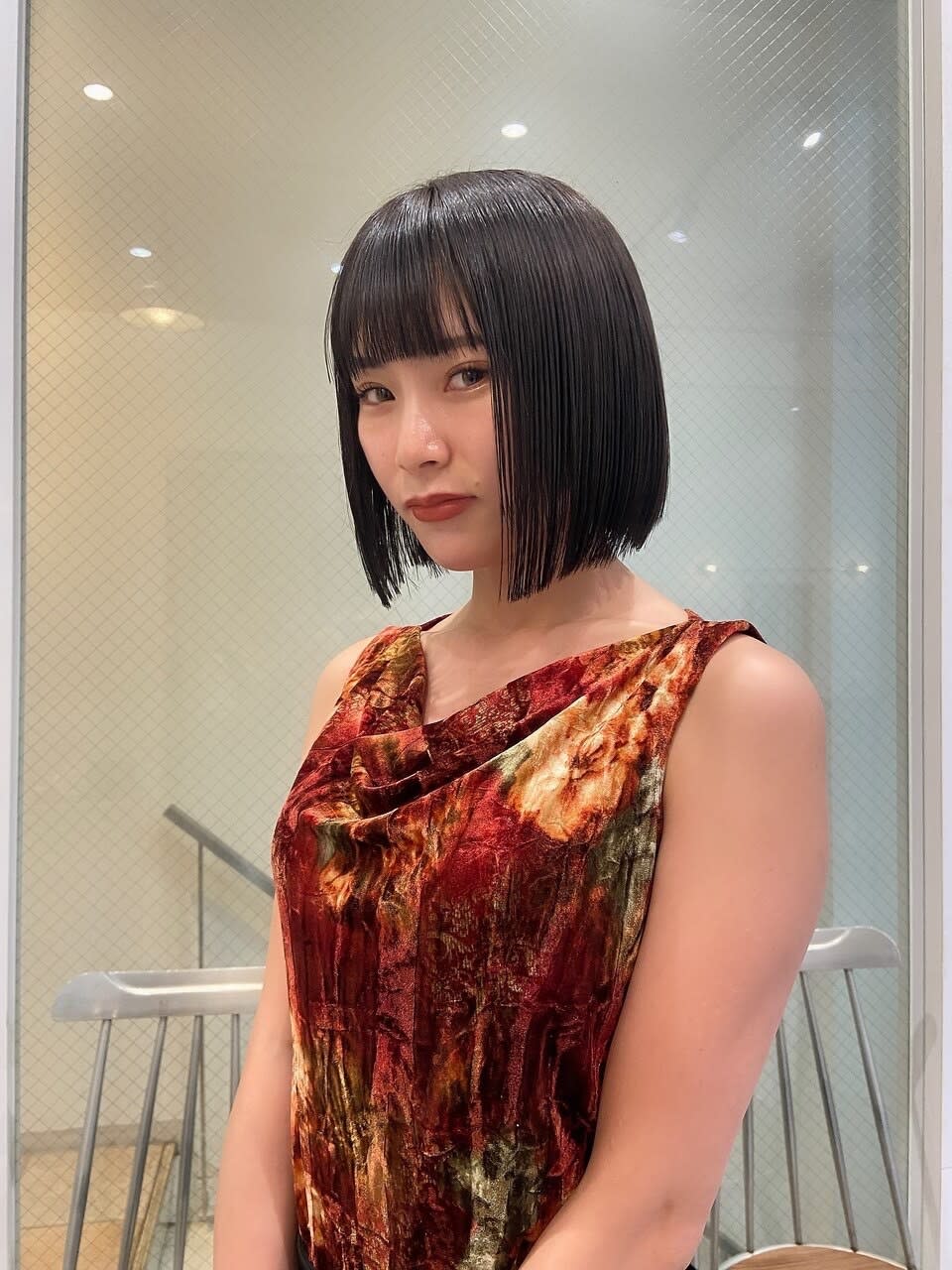 keshiki大名【ケシキダイミョウ】のスタイル紹介。ダークグレー/ボブ/keshiki大名