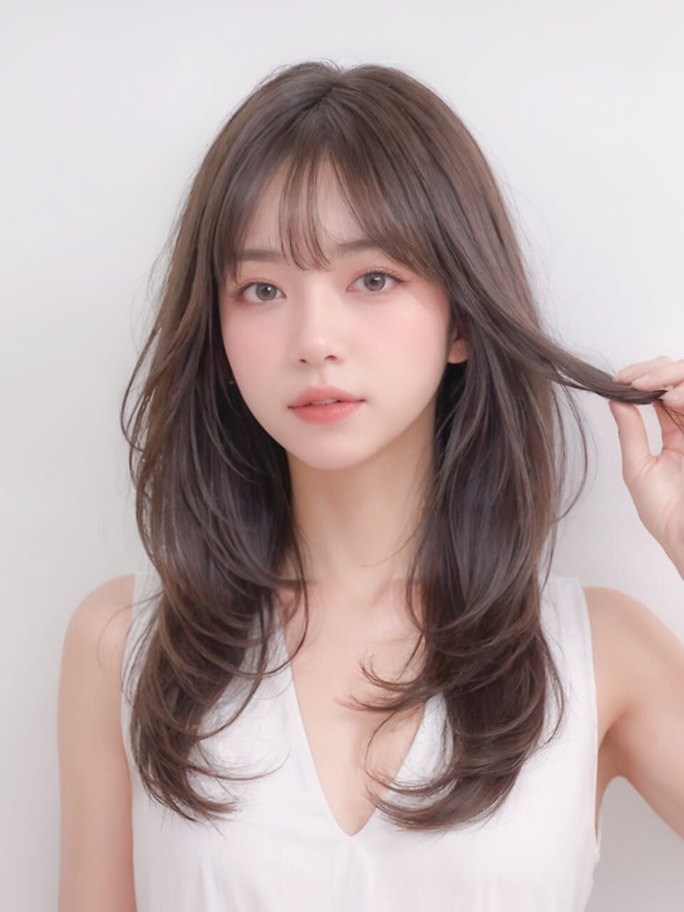 L'or Kyoto【ロル キョウト】のスタイル紹介。大人可愛いくびれセミディ×シアーカラー