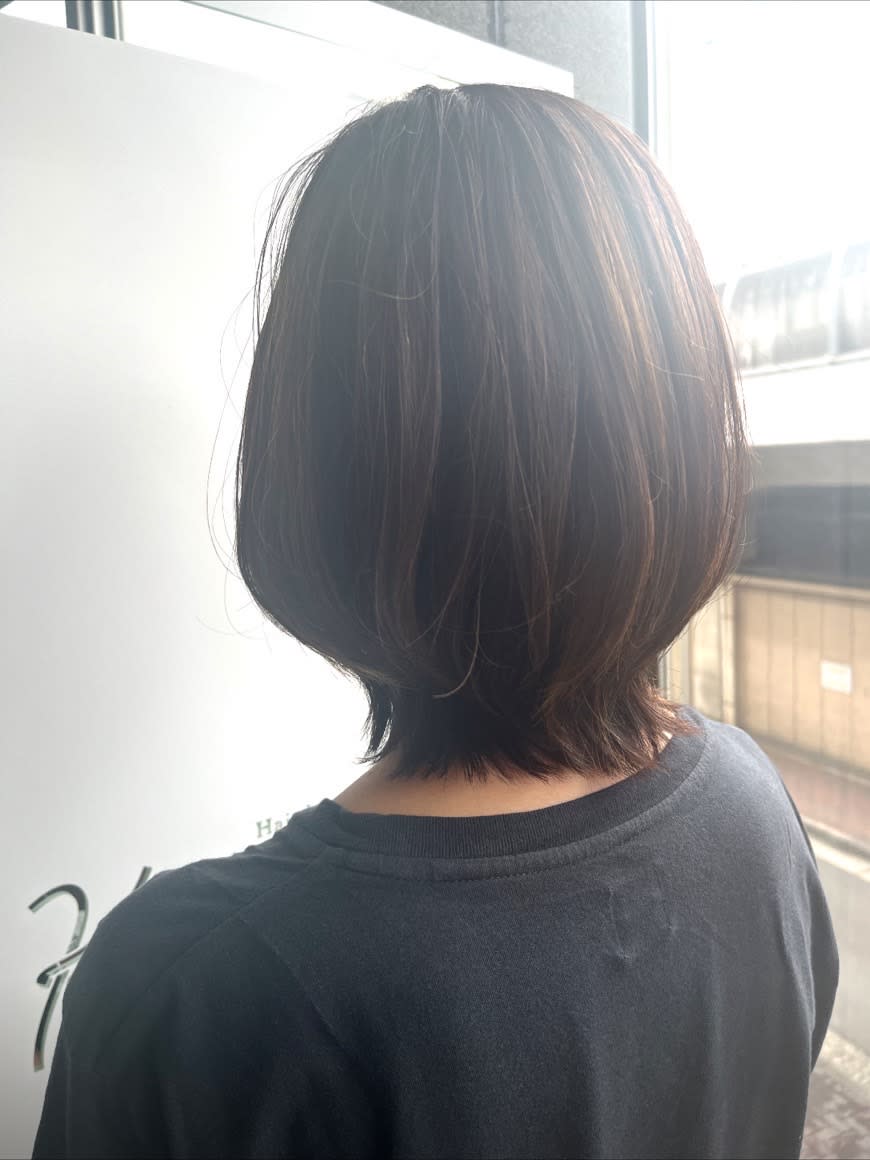 Kimito Hairdesign&spa【武蔵小杉】ショート/ボブ/パーマ【キミトヘアデザインアンドスパムサシコスギショートボブパーマ】のスタイル紹介。Kimito Hair design&spa×ミディアム