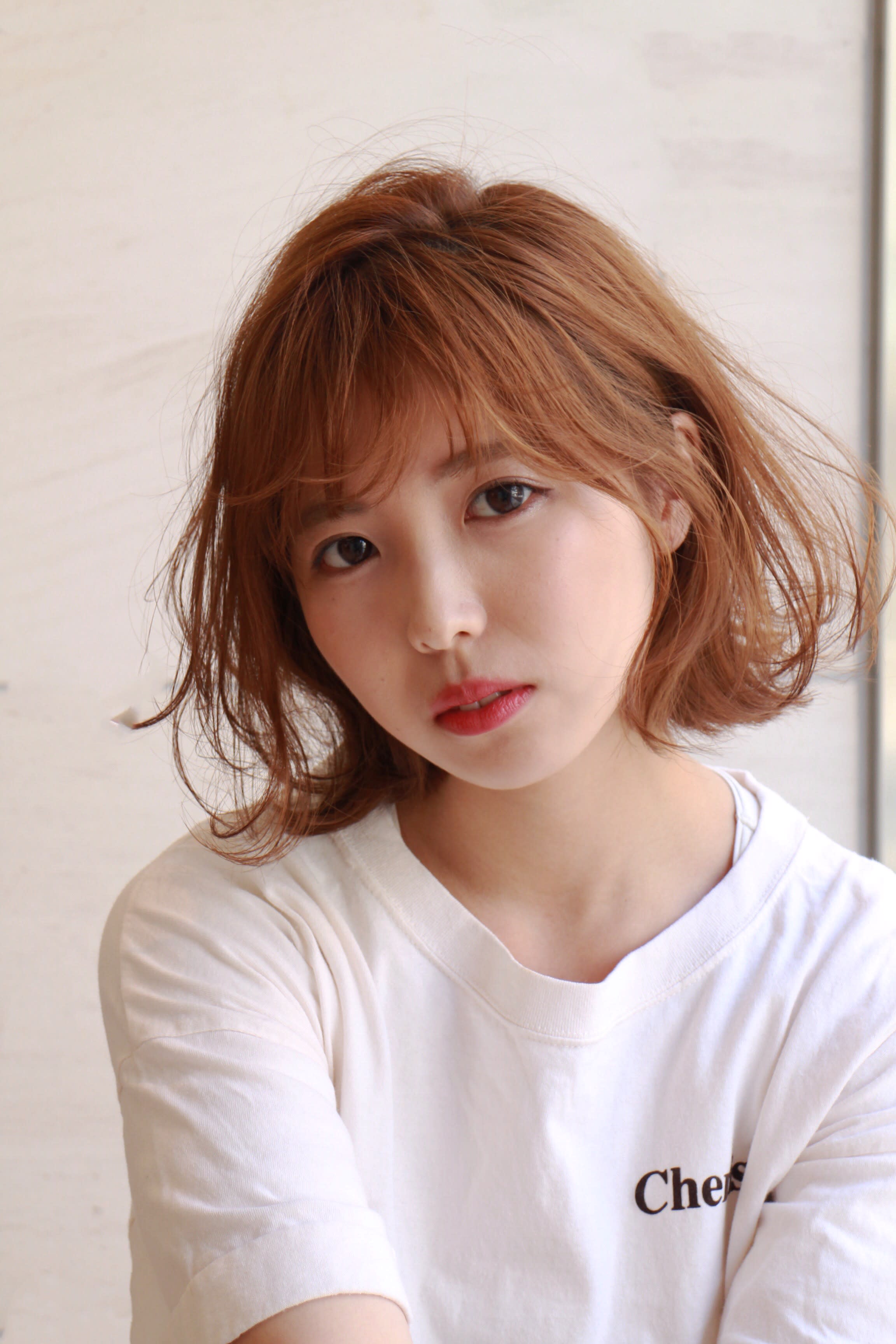 IGREK PARIS 橋本店【イグレックパリ】のスタイル紹介。スロウカラーベージュオレンジボブ