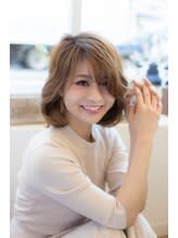 Frames hair&relax 高崎駅西口店【フレイムスヘアアンドリラックスタカサキエキニシグチテン】のスタイル紹介。ゆるふわ☆ミディボブ