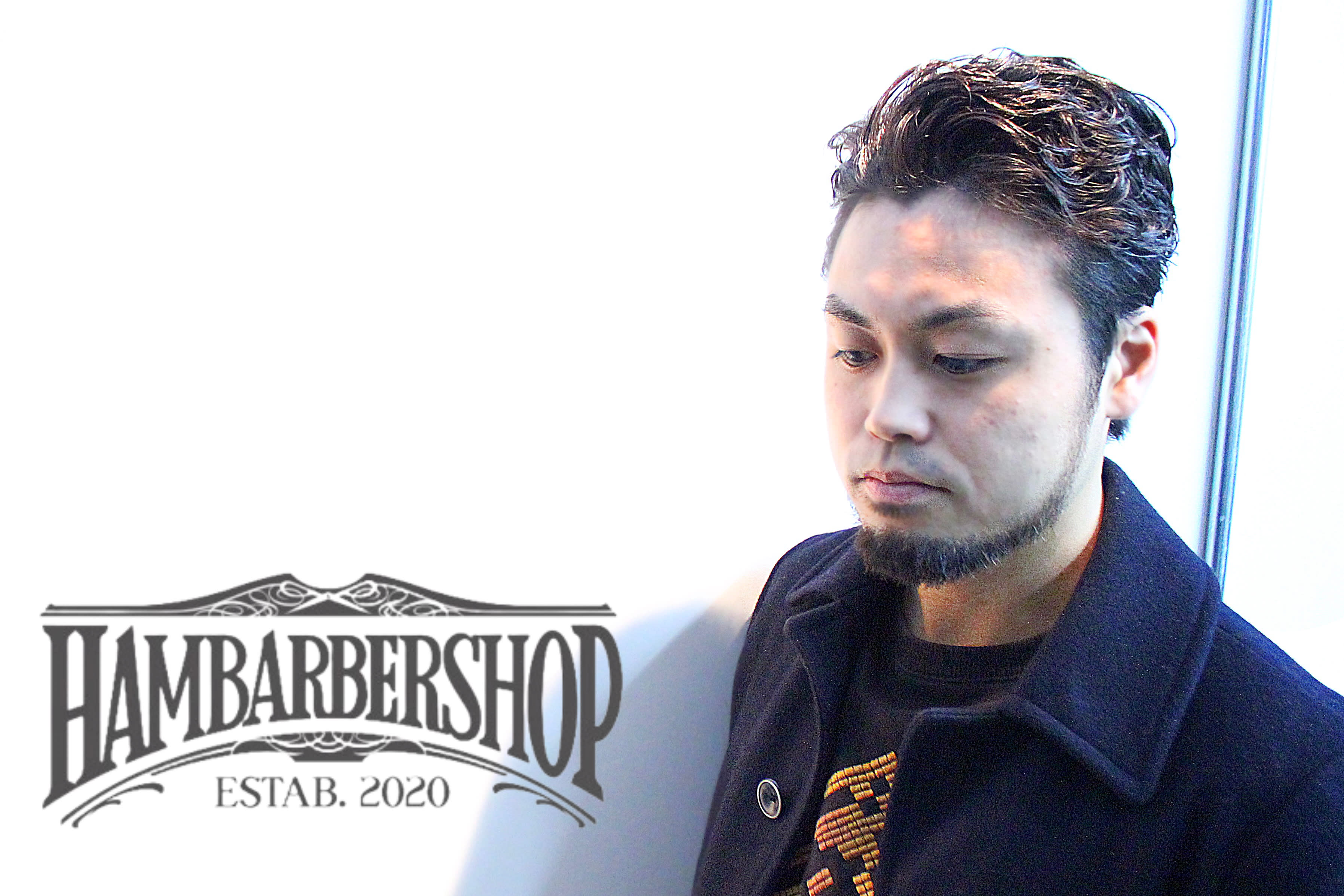 HAMBARBERSHOP【ハンバーバーショップ】のスタイル紹介。癖を生かした刈らないツーブロスタイル