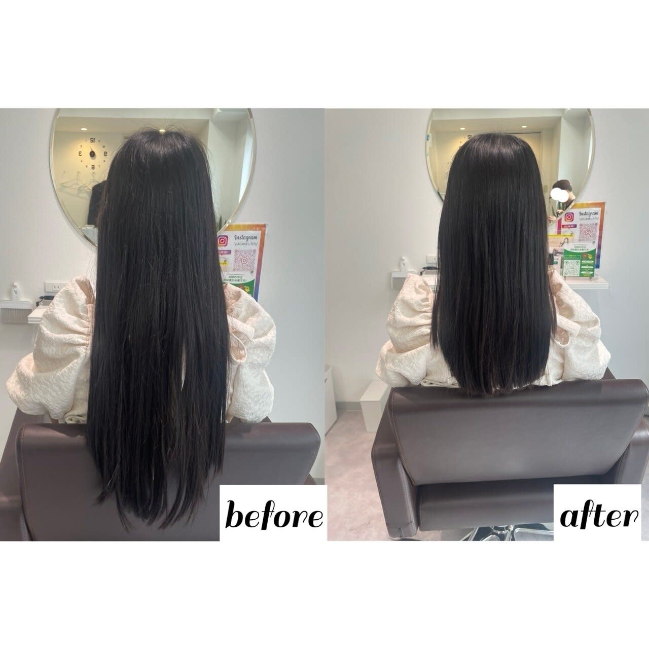 ヘアメンテ江古田店【ヘアメンテエコダテン】のスタイル紹介。似合わせカット＊ロング→セミロング