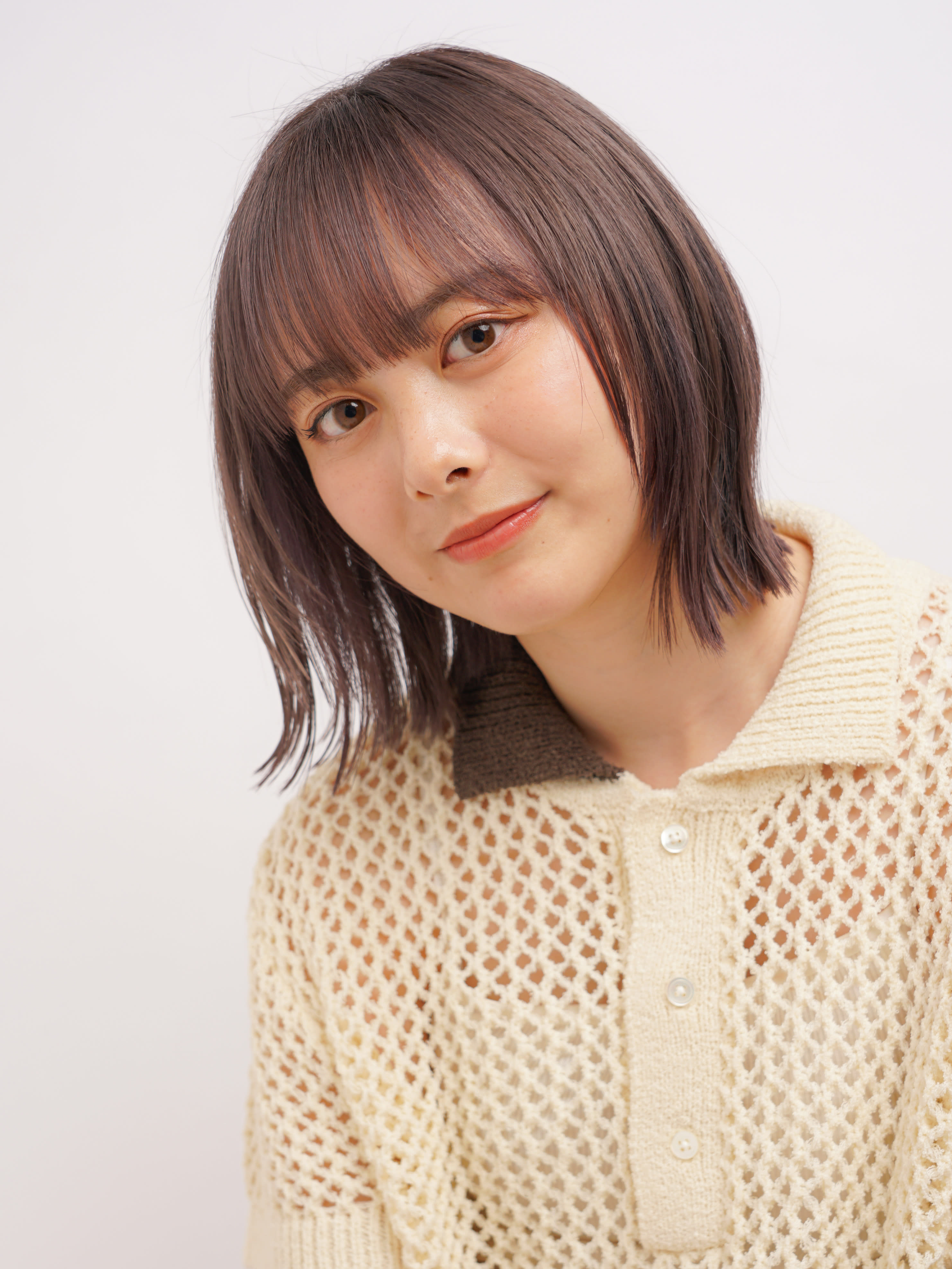 cozy creww【コージークルー】【コージークルー】のスタイル紹介。★くびれ外ハネミディ◎前髪あり