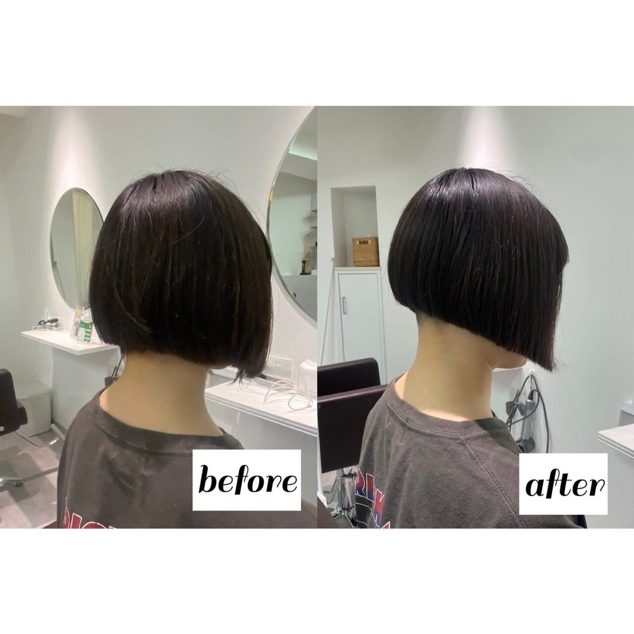 ヘアメンテ江古田店【ヘアメンテエコダテン】のスタイル紹介。デザインショートボブ