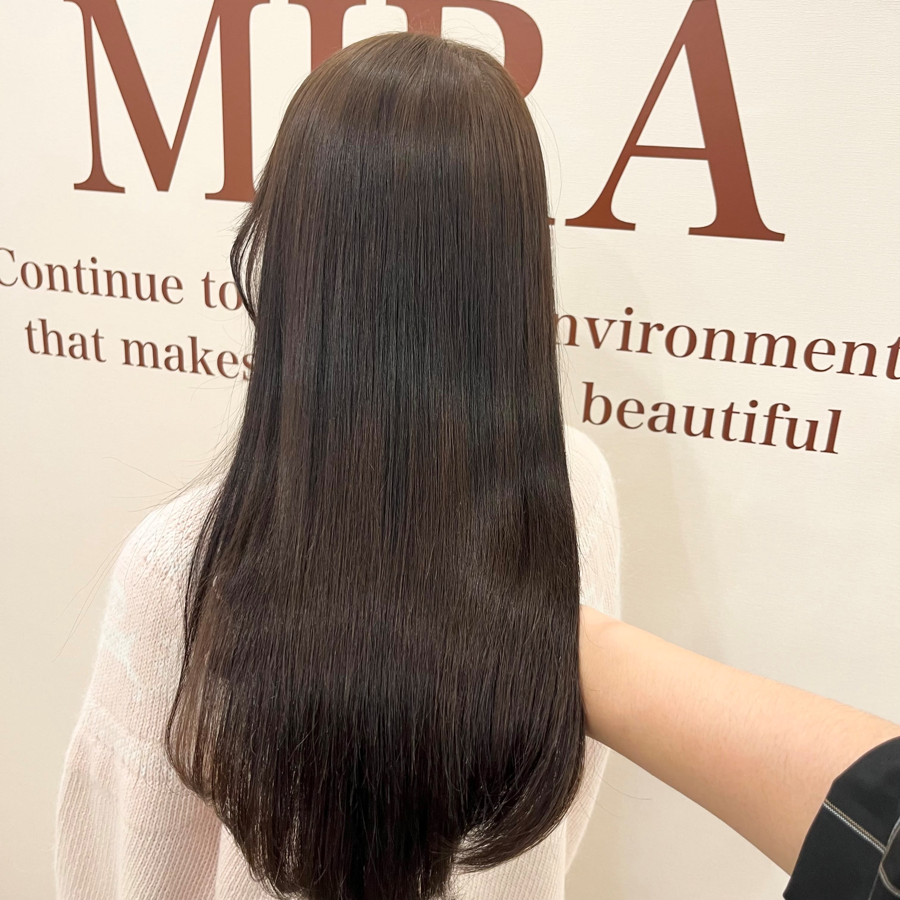 髪質改善専門美容室MIRA【カミシツカイゼンセンモンビヨウシツミラ】のスタイル紹介。髪質改善ツヤ髪ロング
