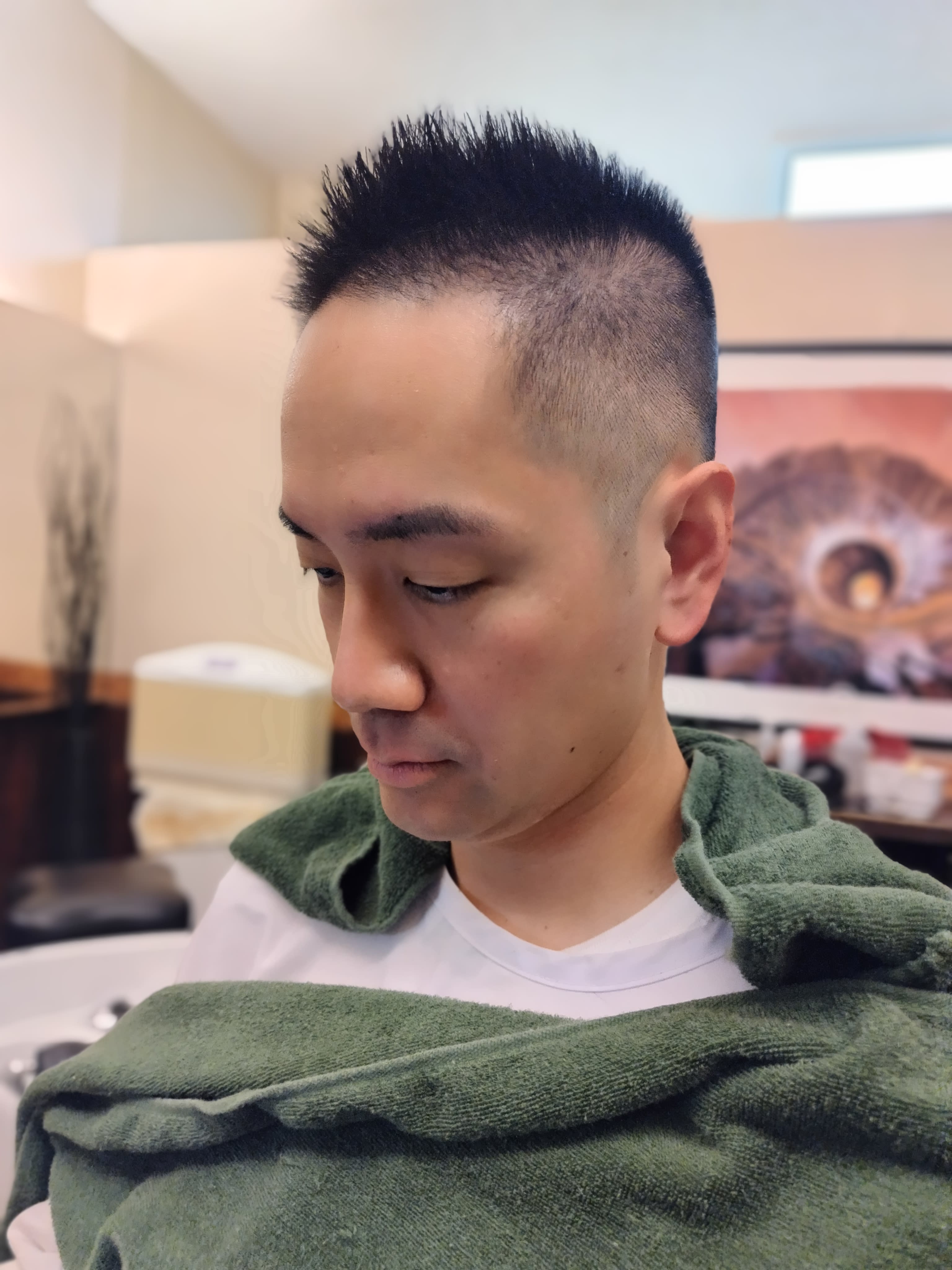 ヘアサロン大野 ホテルニューオータニ ザ・メイン店【ヘアサロンオオノメインテン】のスタイル紹介。Aラインフェード