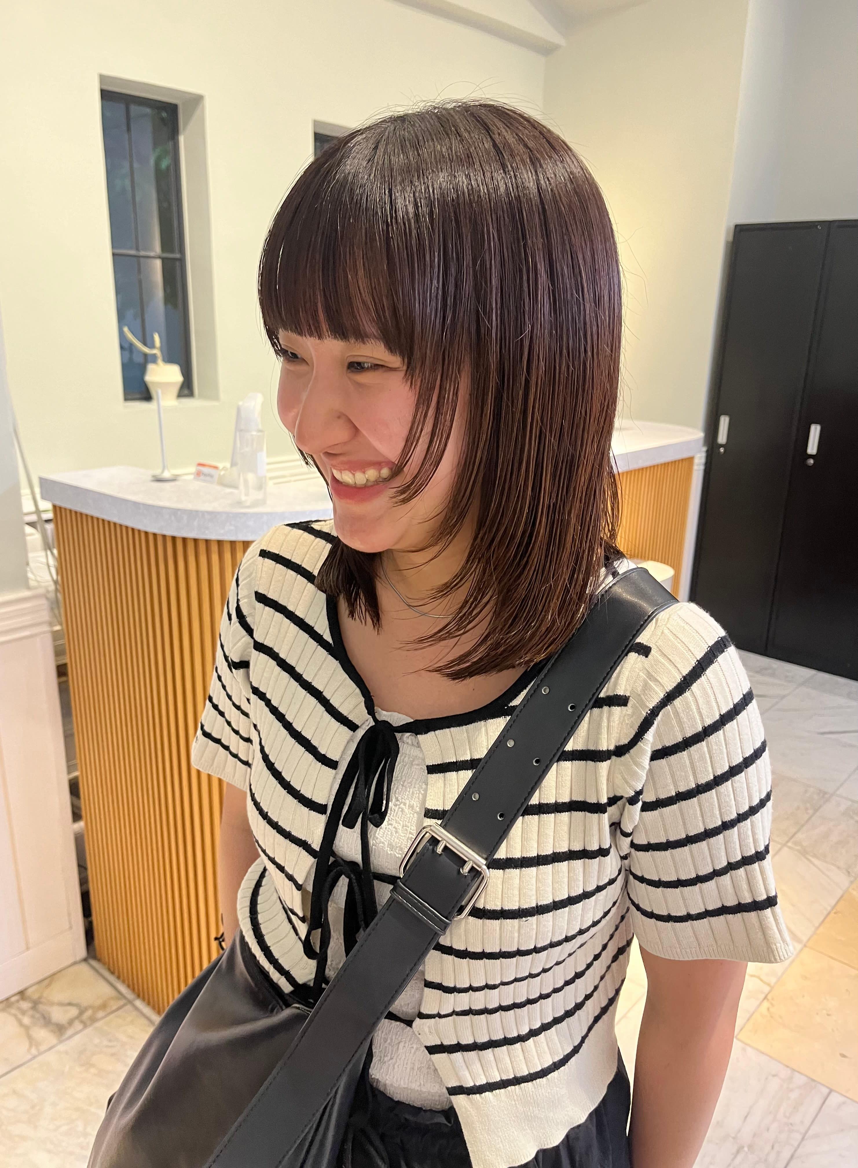 Lidee【リディー】のスタイル紹介。顔周りレイヤーカット