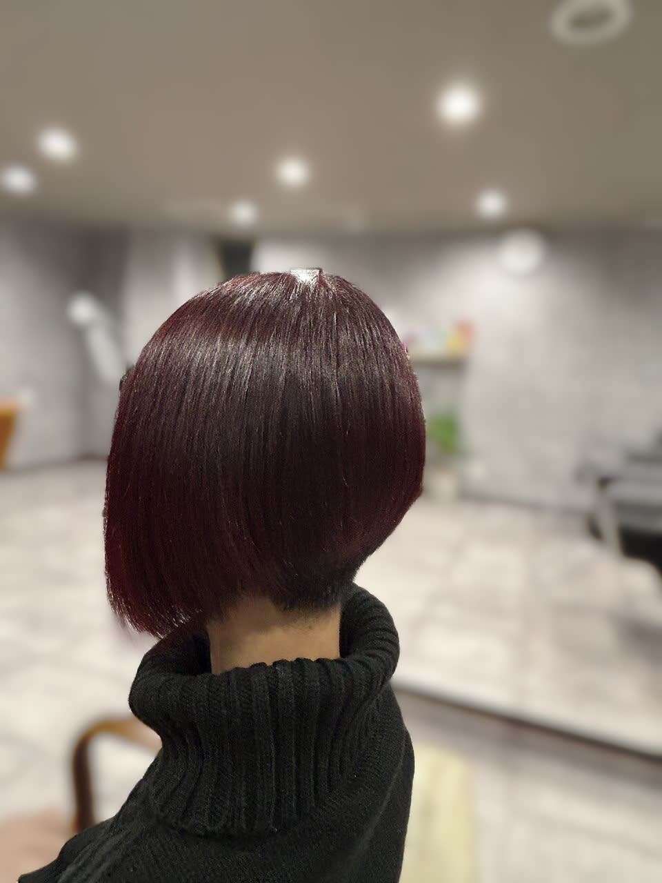 美容室NeCO【ビヨウシツネコ】のスタイル紹介。刈り上げ前下がりボブ