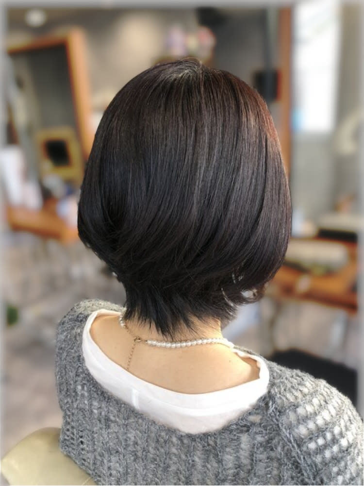 美容室NeCO【ビヨウシツネコ】のスタイル紹介。大人ボブレイヤー