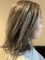 Resto hair【レストヘアー】のスタイル紹介。大人かわいい３Ｄハイライト♪