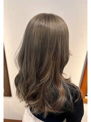 Resto hair【レストヘアー】のスタイル紹介。オリーブグレージュ