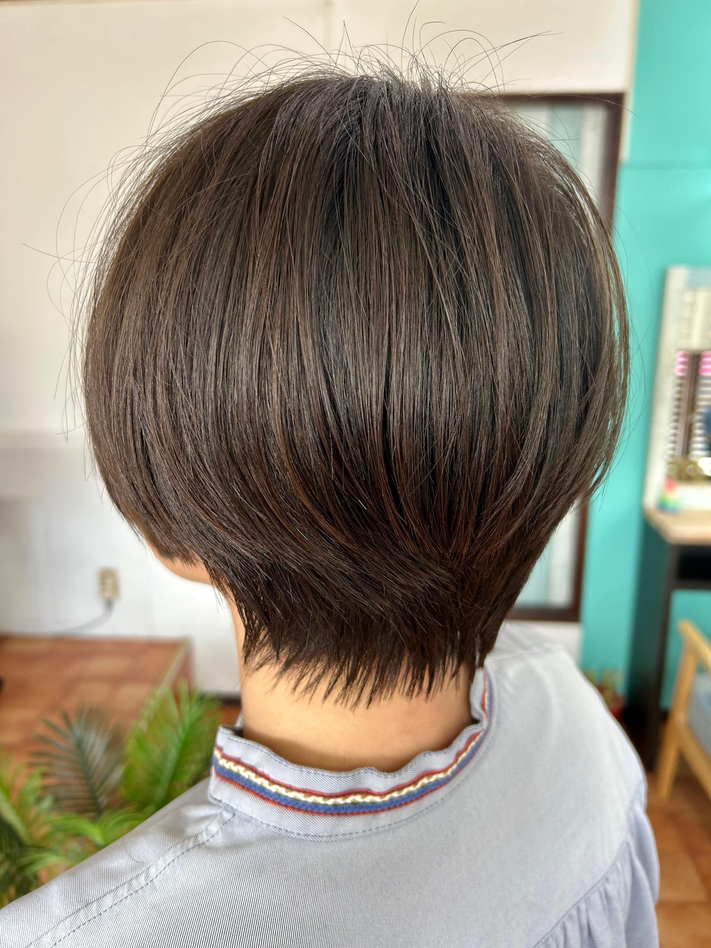 Yu hair design【ユウヘアデザイン】のスタイル紹介。骨格補正ショート