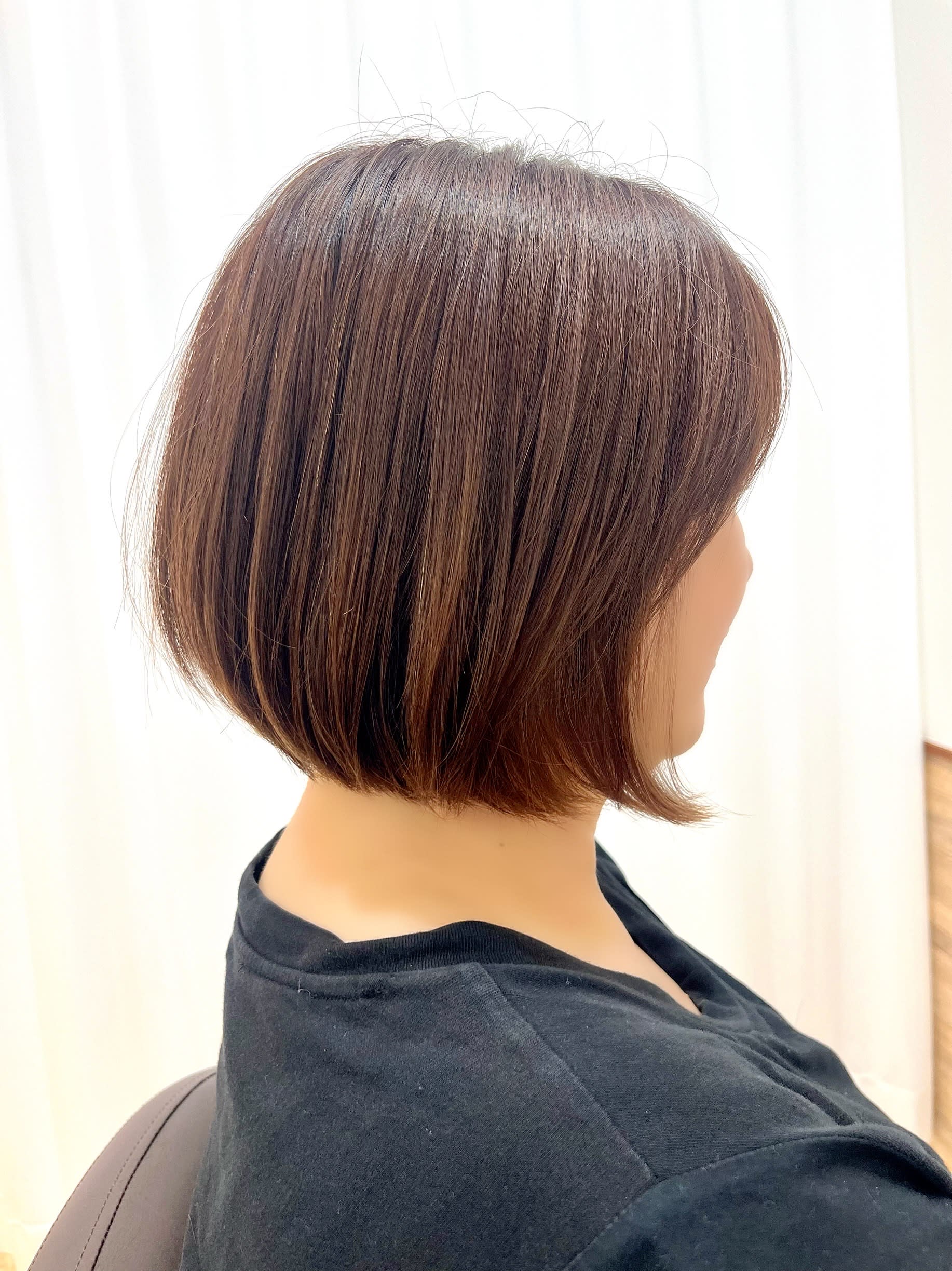 髪質改善 個室サロン 南流山 美容院 hair&relax I like…【カミシツカイゼン コシツサロン ミナミナガレヤマ ビヨウイン ヘアアンドリラックスアイライク】のスタイル紹介。前下がりボブ