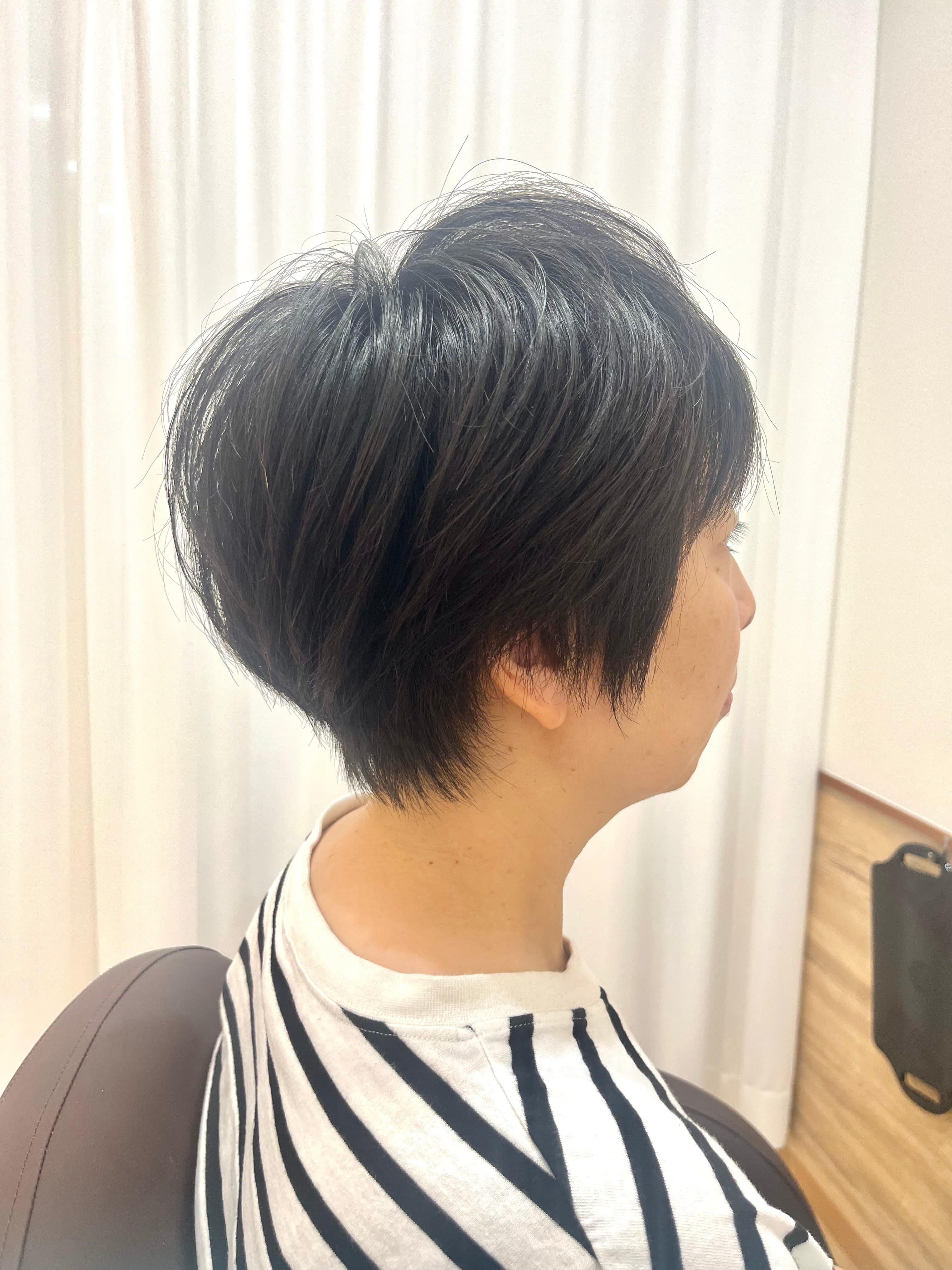髪質改善 個室サロン 南流山 美容院 hair&relax I like…【カミシツカイゼン コシツサロン ミナミナガレヤマ ビヨウイン ヘアアンドリラックスアイライク】のスタイル紹介。ショートスタイル