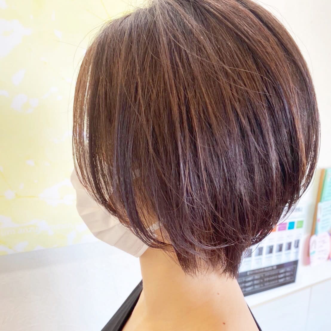 hair salon Wish【ヘアサロン ウィッシュ】のスタイル紹介。【きれいめショート】小顔効果／丸みショート