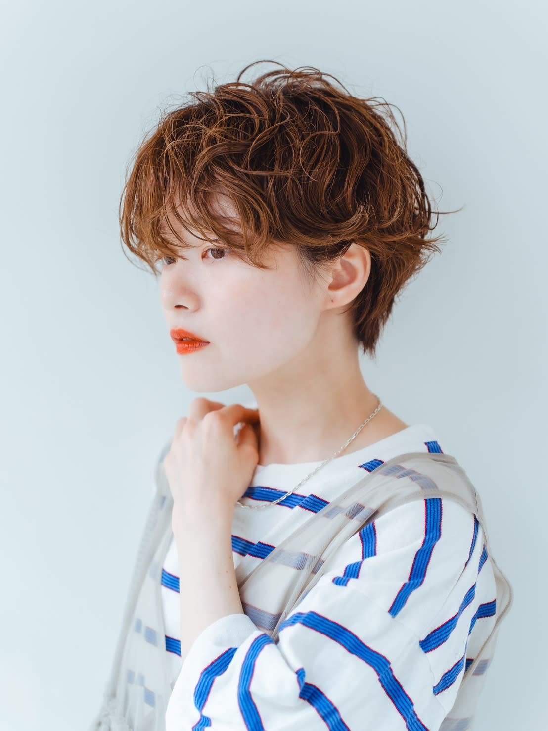 beauty:beast 段原店【ビューティー ビースト ダンバラテン】のスタイル紹介。オレンジベージュ×ボーイッシュショート