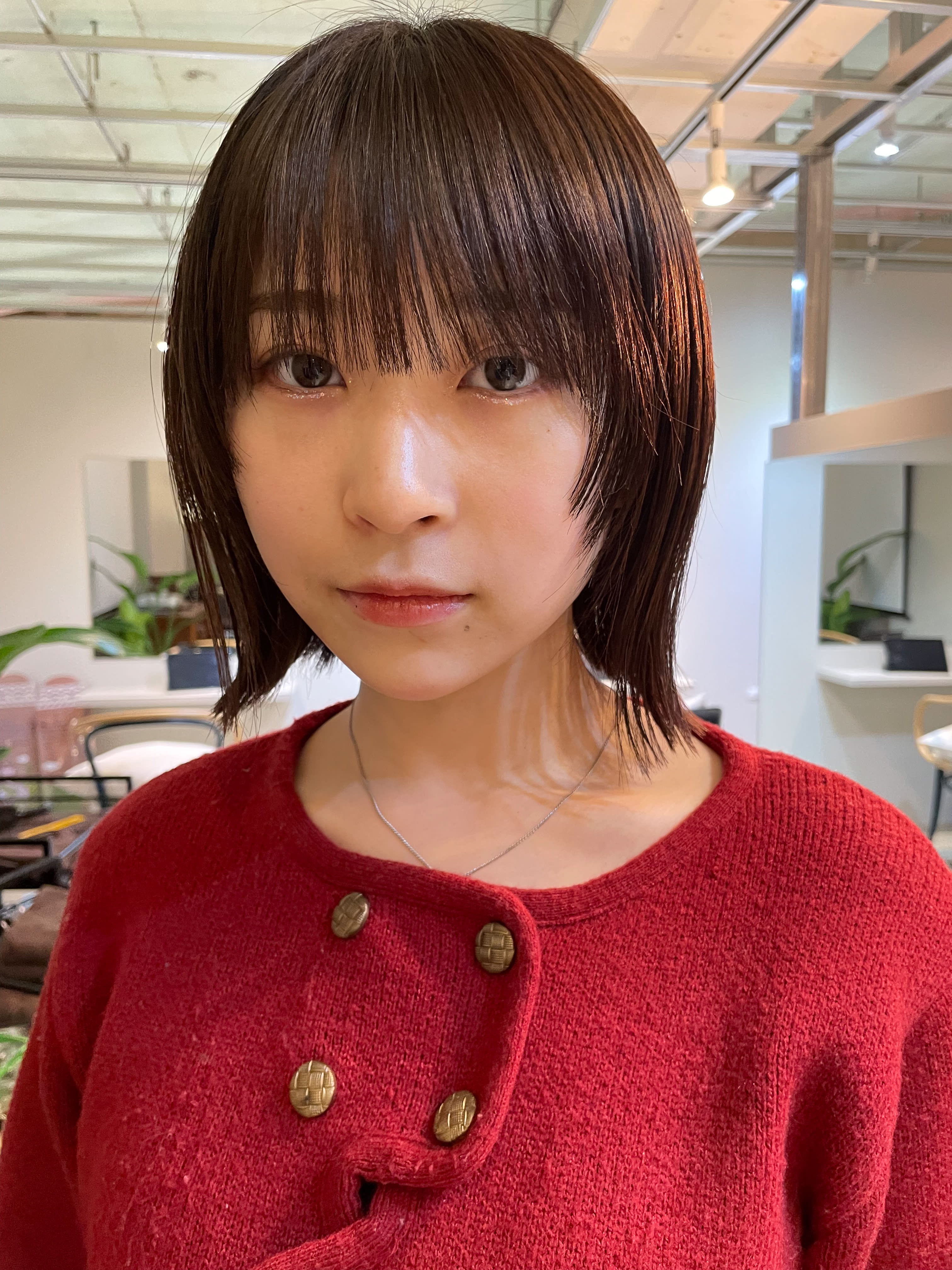 honen【ホネン】のスタイル紹介。ショートボブウルフレイヤーパーマ前髪イルミナ韓国髪質改善