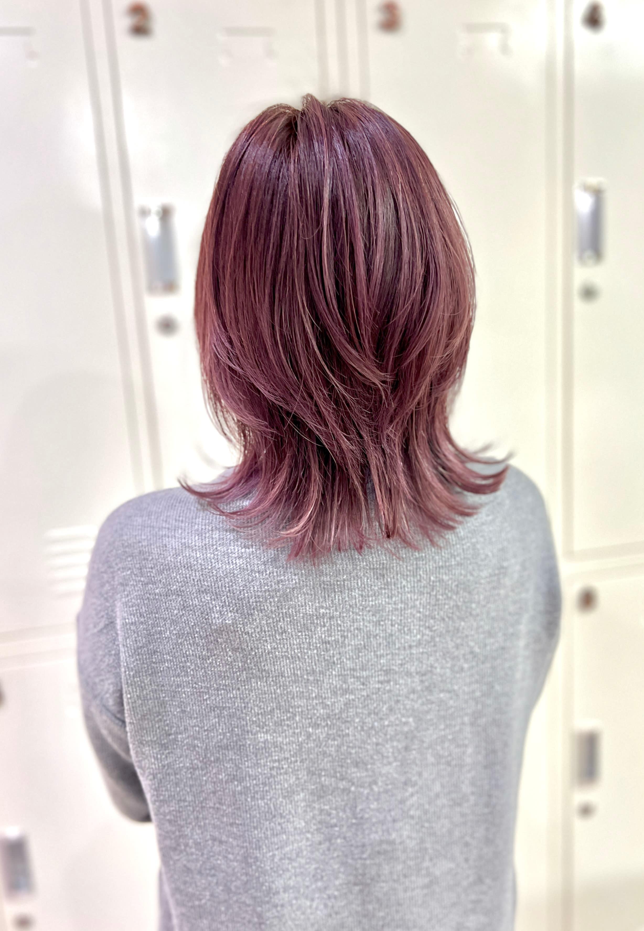 ASSEMBLE Beauty&spa【アッセンブル】【アッセンブル ビューティーアンドスパ】のスタイル紹介。【ASSEMBLEカラー】ラベンダーマッシュウルフ