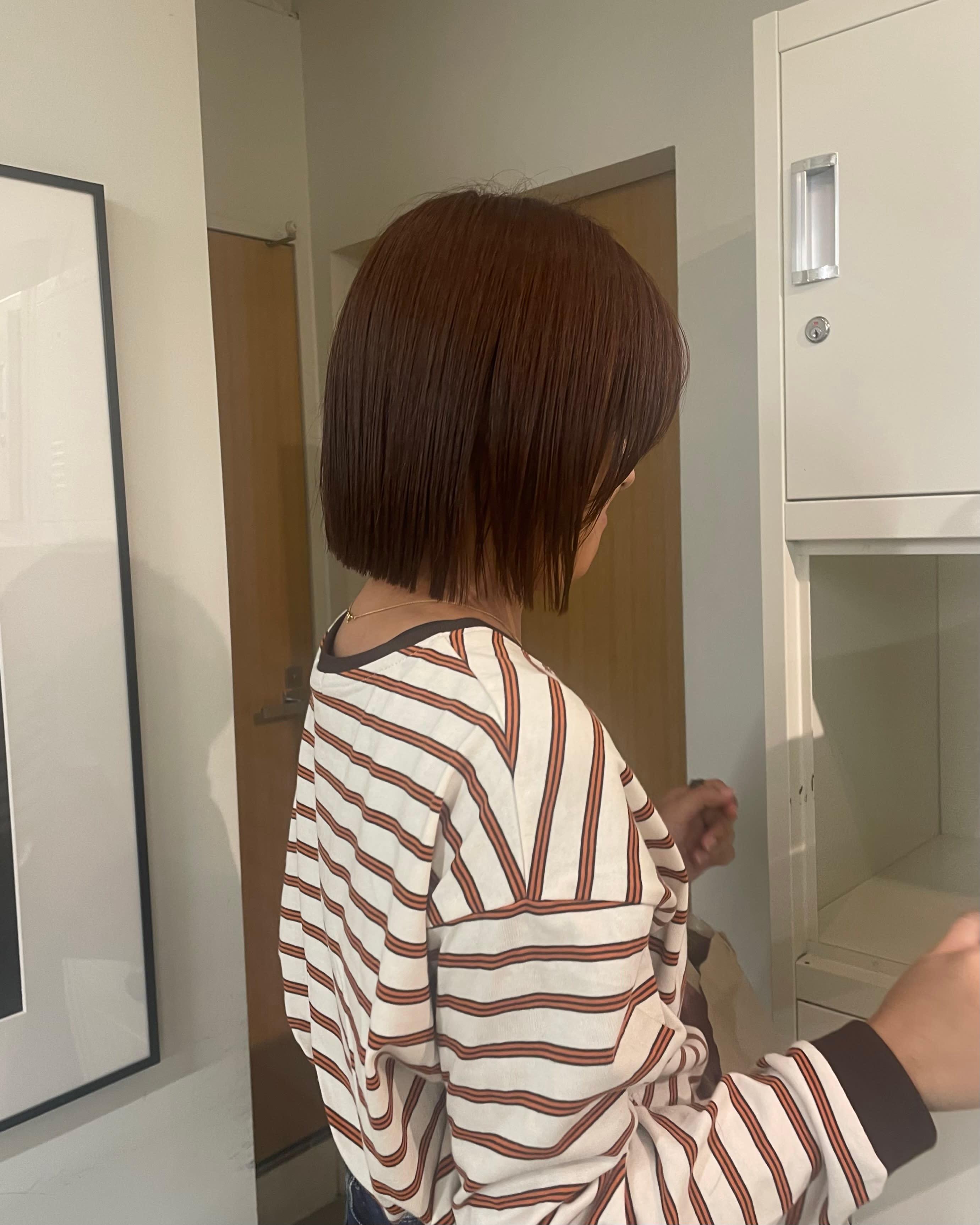 LIVING 津田沼 【リビング】【リビング ツダヌマ】のスタイル紹介。ボブ/オレンジブラウン【津田沼駅】