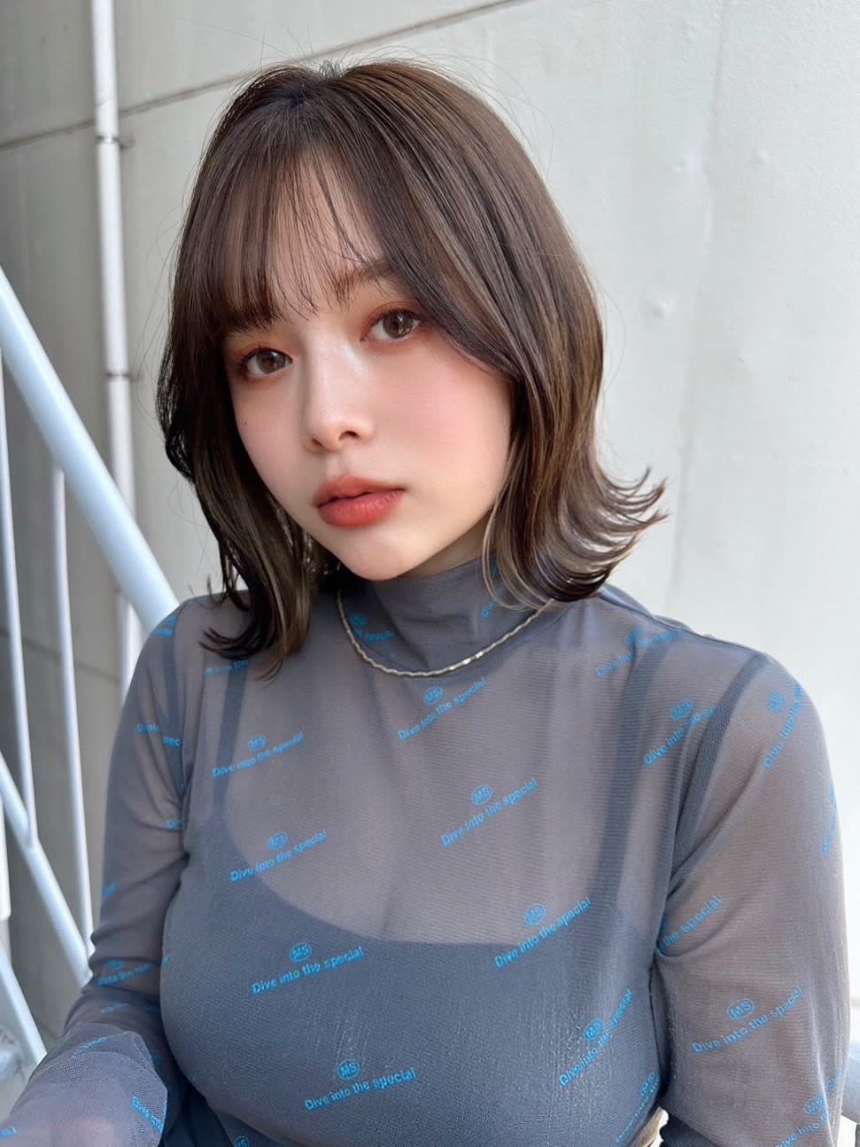 全席個室美容室 Zina 船橋 髪質改善＆トリートメント【ゼンセキコシツビヨウシツ ジーナ フナバシ カミシツカイゼン】のスタイル紹介。髪質改善外ハネワンレンボブ美髪*Zina船橋