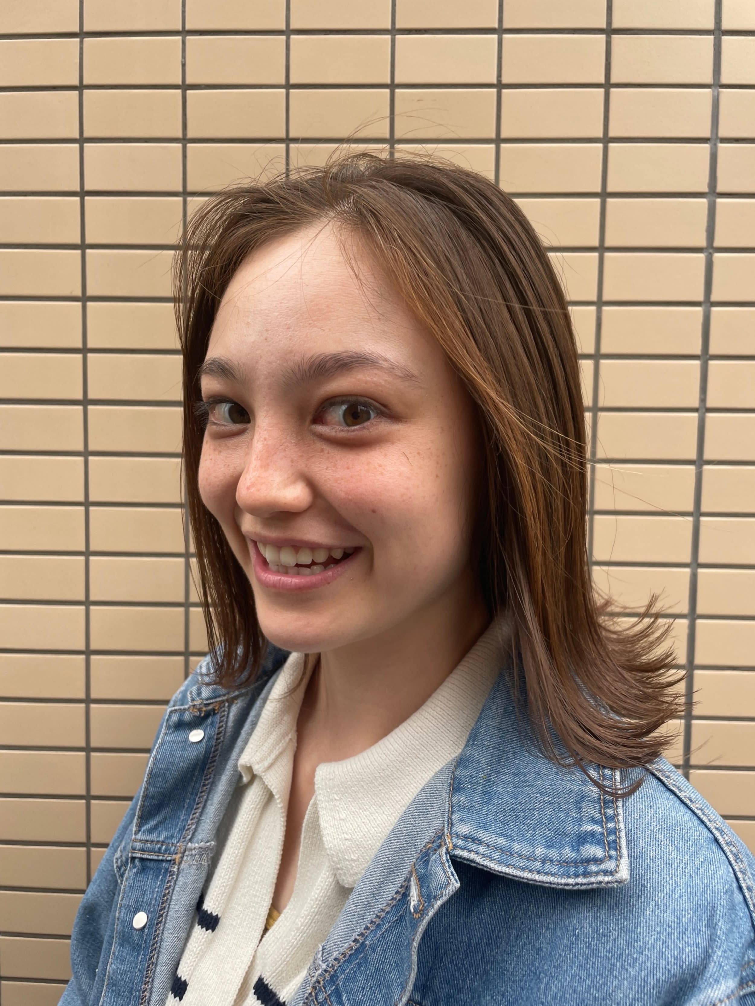 & you.【アンドユー】のスタイル紹介。ツヤサラ切りっぱなしボブ