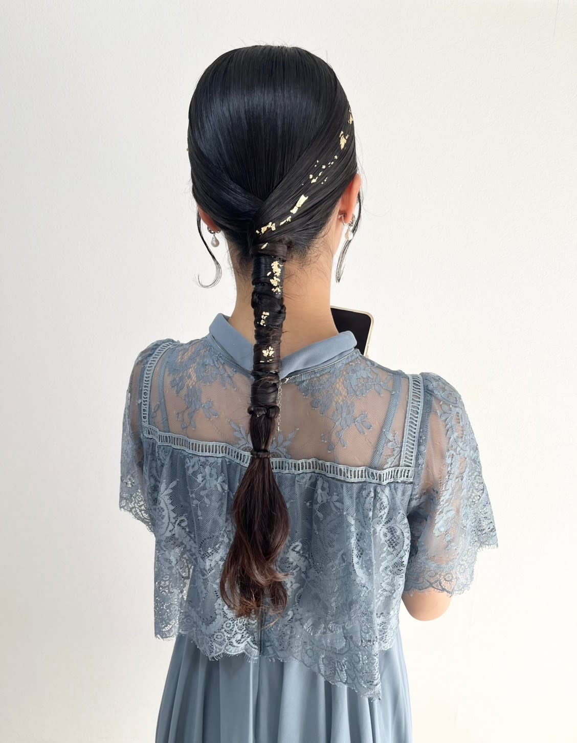 ヘアセット/着付け専門店 Renon Rouge【ヘアセット キツケセンモンテン ルノンルージュ】のスタイル紹介。ツヤっと編み下ろし