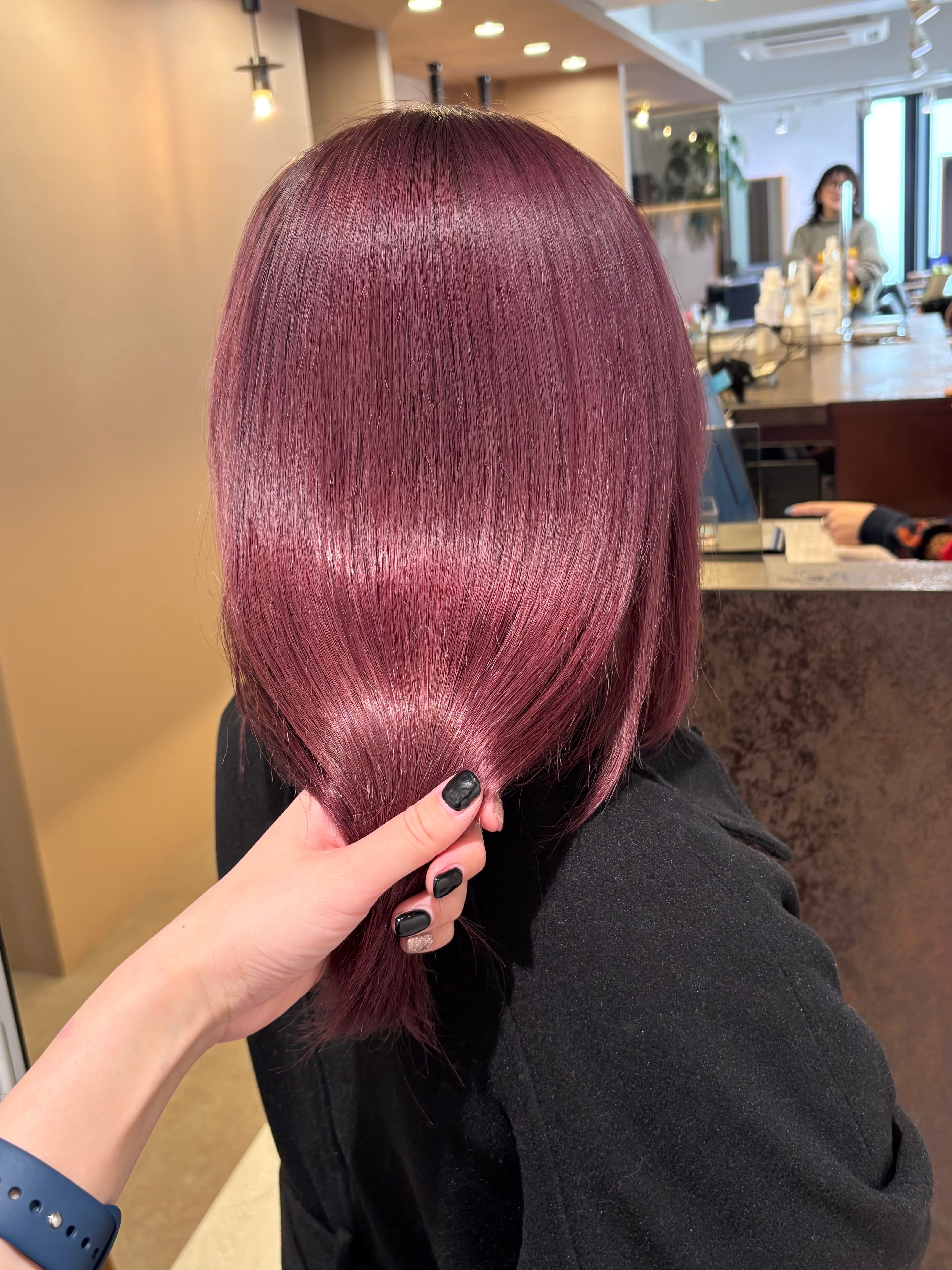 PiNo C-LOOP UNITED 横浜【ピノ シーループ ユナイテッド ヨコハマ】のスタイル紹介。くすみピンク/紫ピンク/暖色カラー/艶カラー【ミワチカコ】