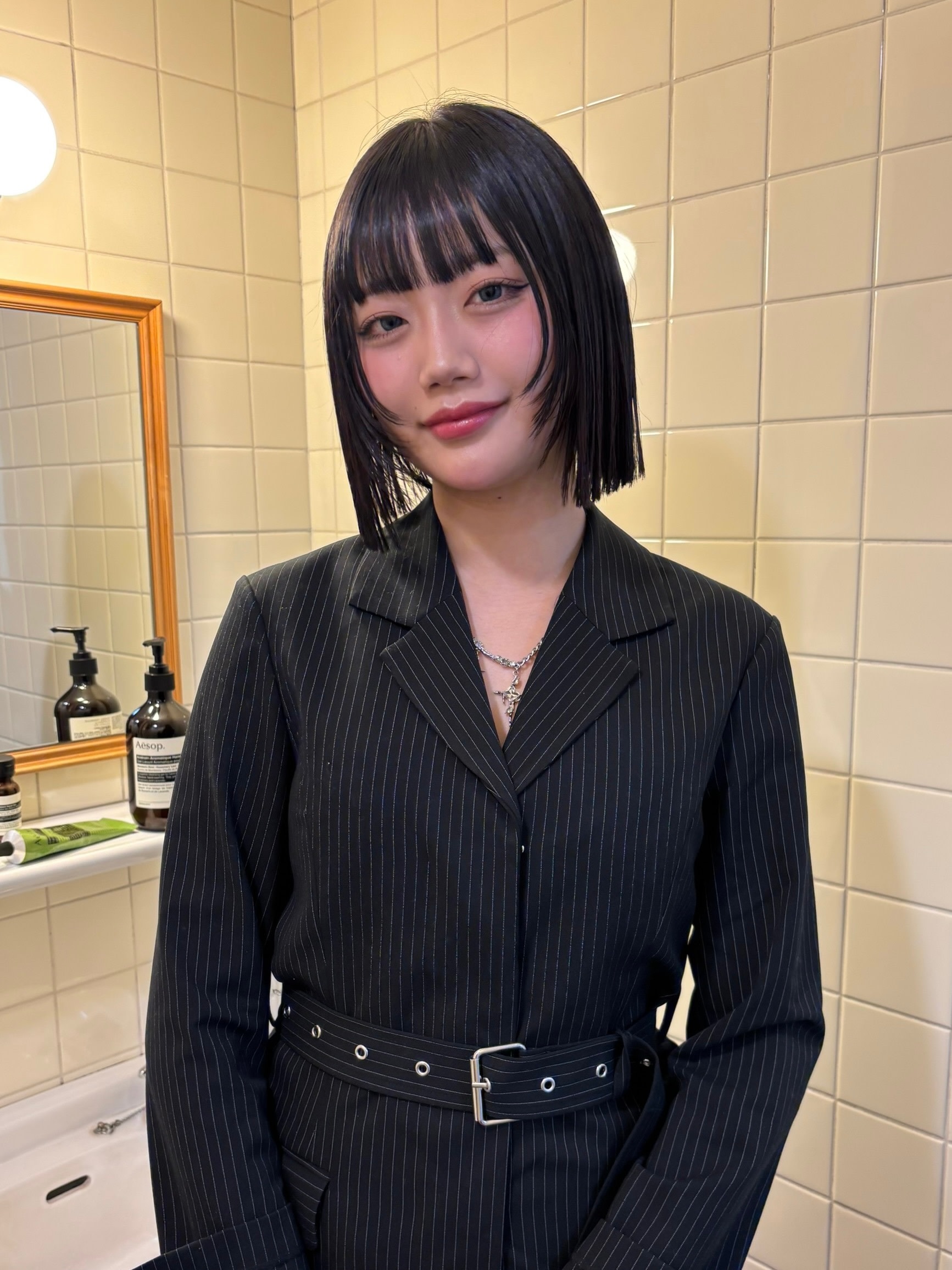 Regilo【レジーロ】のスタイル紹介。タッセルボブ/顔まわりレイヤー